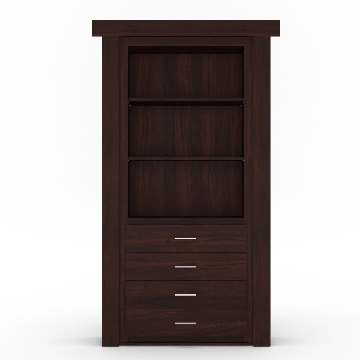 Hidden Flush Mount Walnut Dresser Door