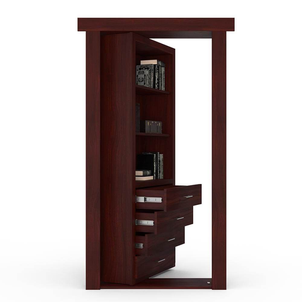 Hidden Flush Mount Walnut Dresser Door