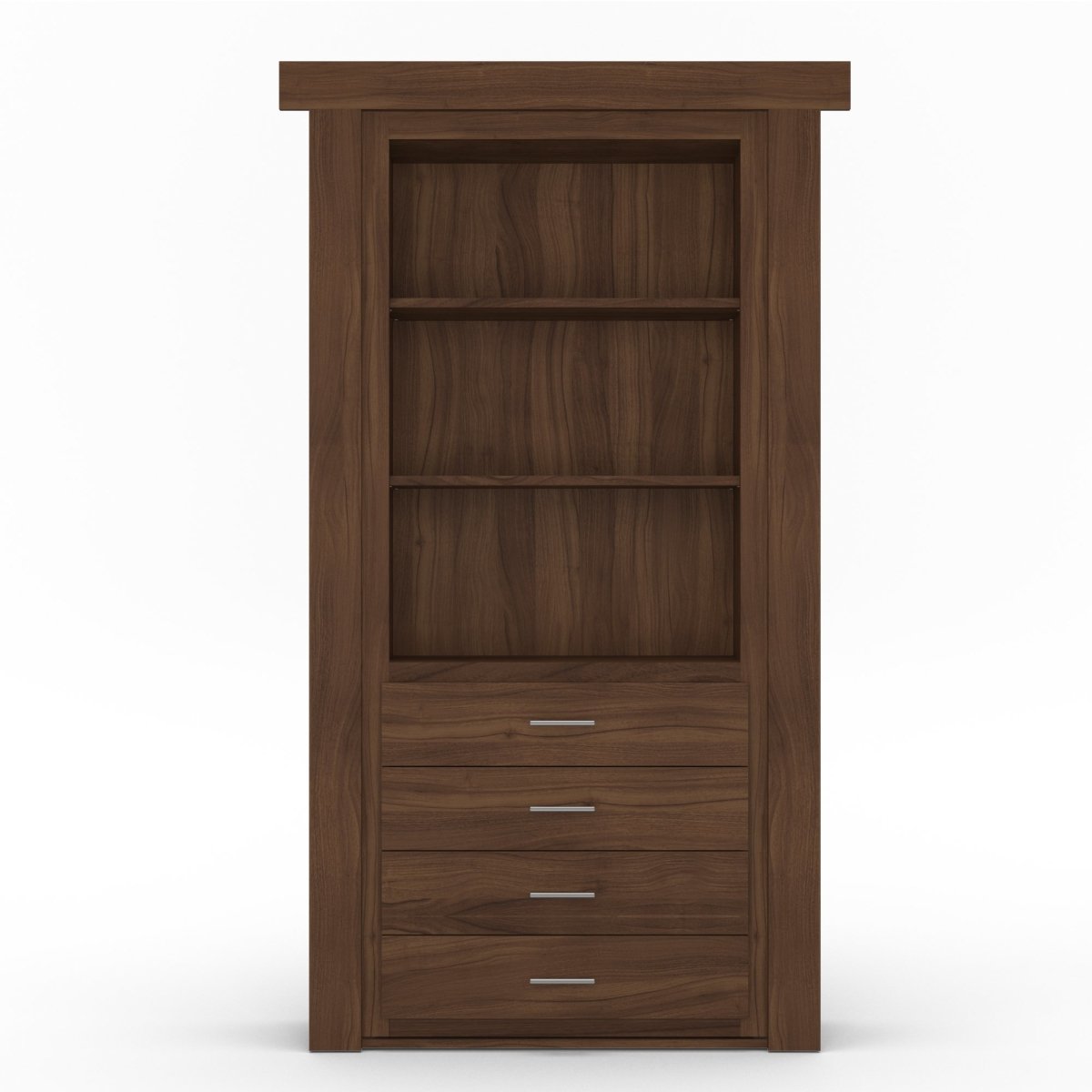 Hidden Flush Mount Walnut Dresser Door