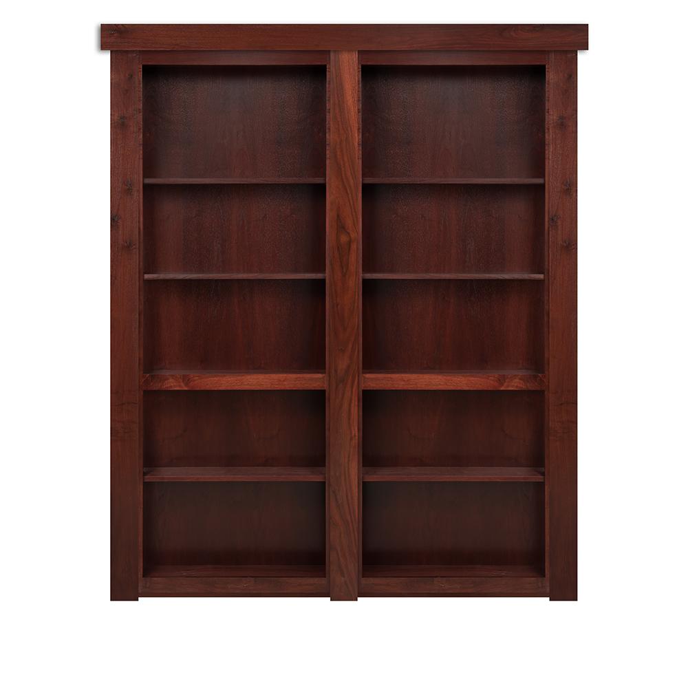 Hidden Walnut French Door