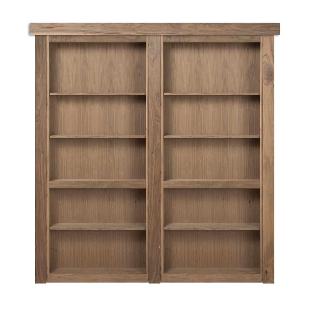 Hidden Walnut French Door