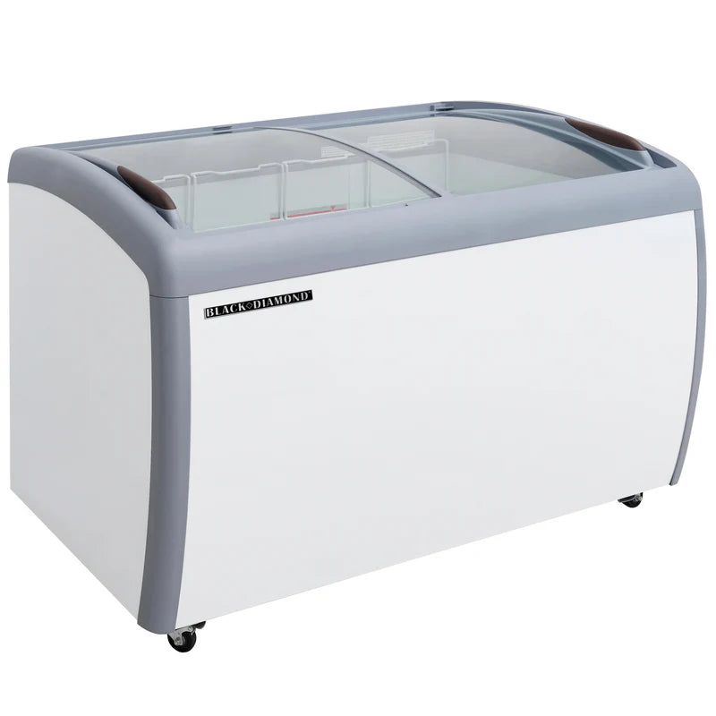 Black Diamond Chest Freezer, Two Glass Doors, 6.7 cu ft, in White