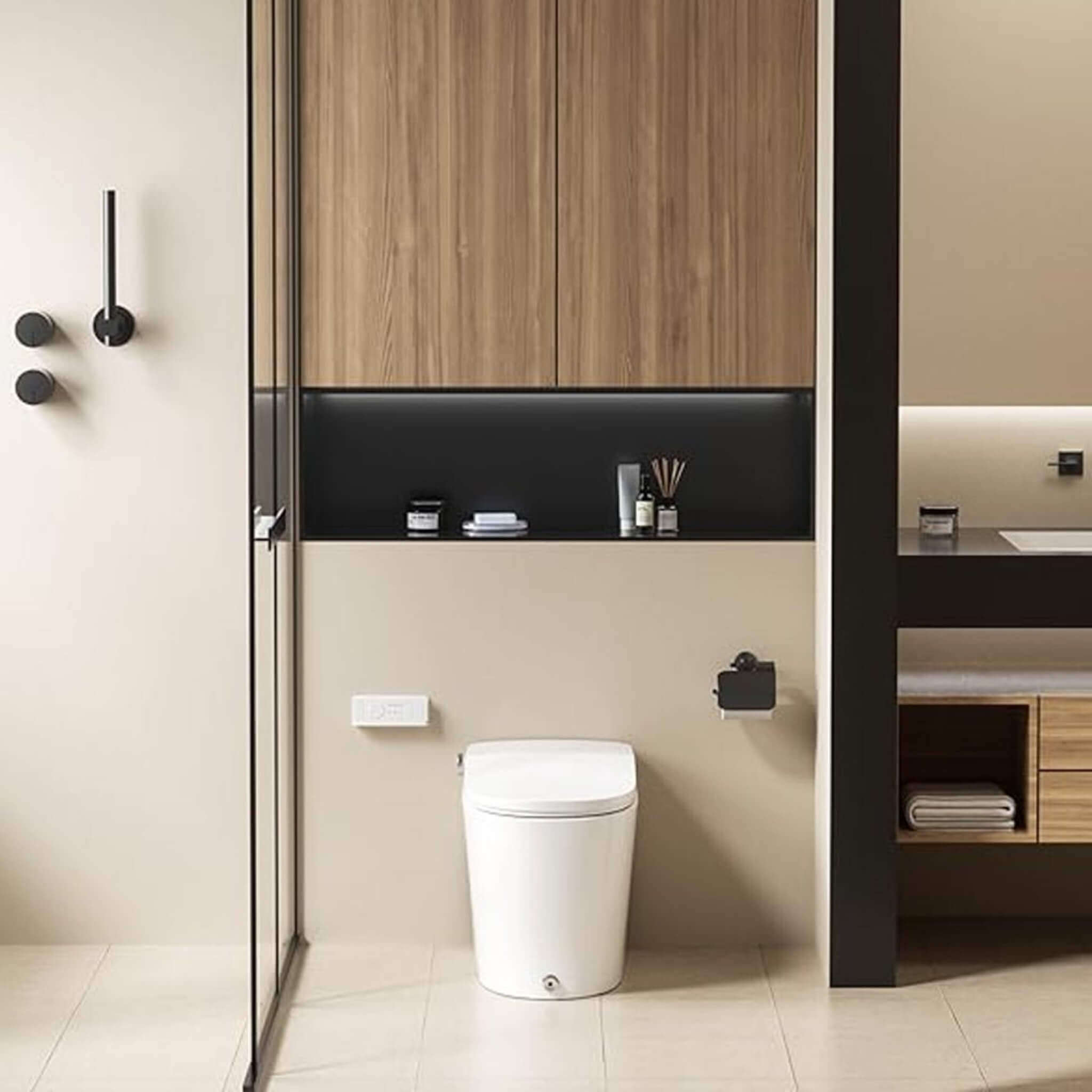 Alora Heavy-DutyHigh-Power Flush Smart Toilet With Built-In Bidet And Elongated Heated Seat (SAK13684)