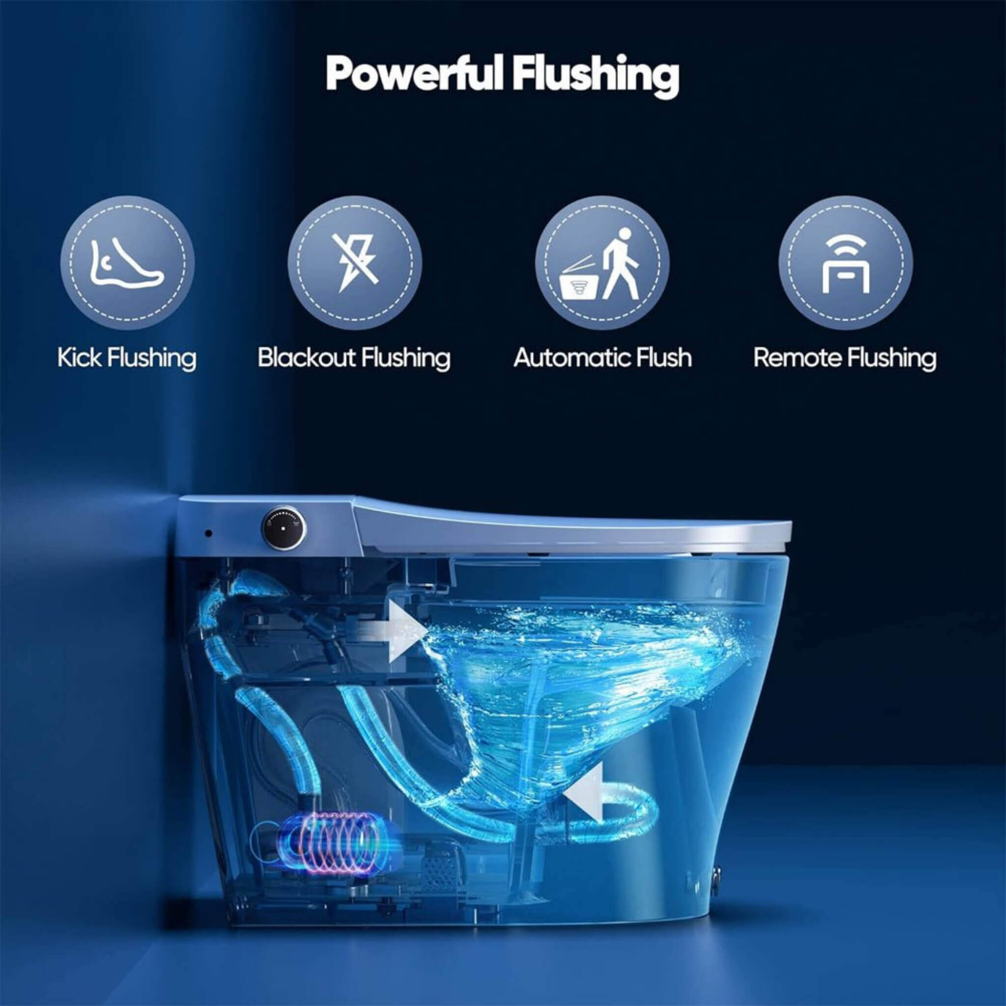 Alora Heavy-DutyHigh-Power Flush Smart Toilet With Built-In Bidet And Elongated Heated Seat (SAK13684)