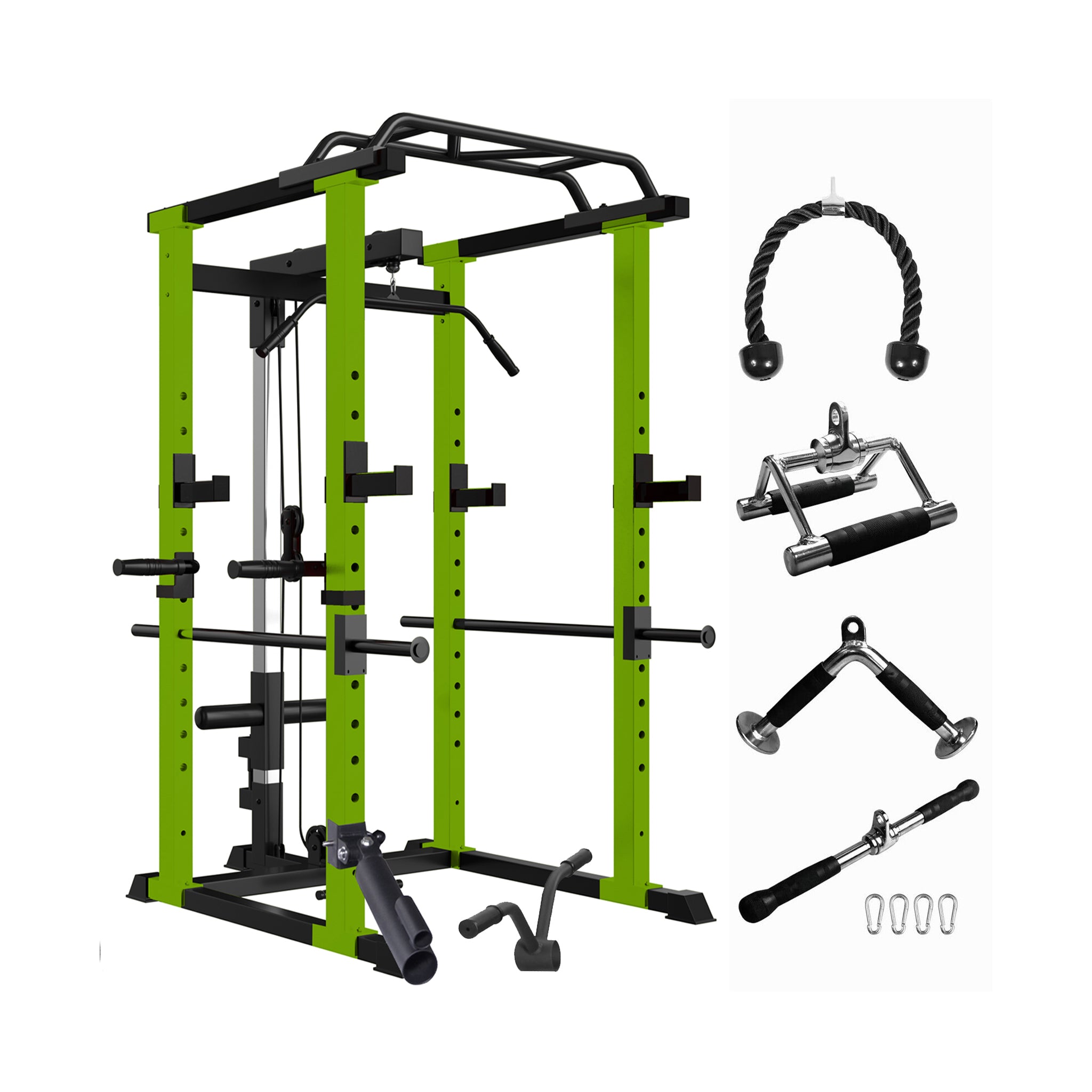 IFast Adjustable Home Gym Power Cage & Squat Rack With Pull-Up Bar Barbell Rack, 1000LBS (SAK12649)