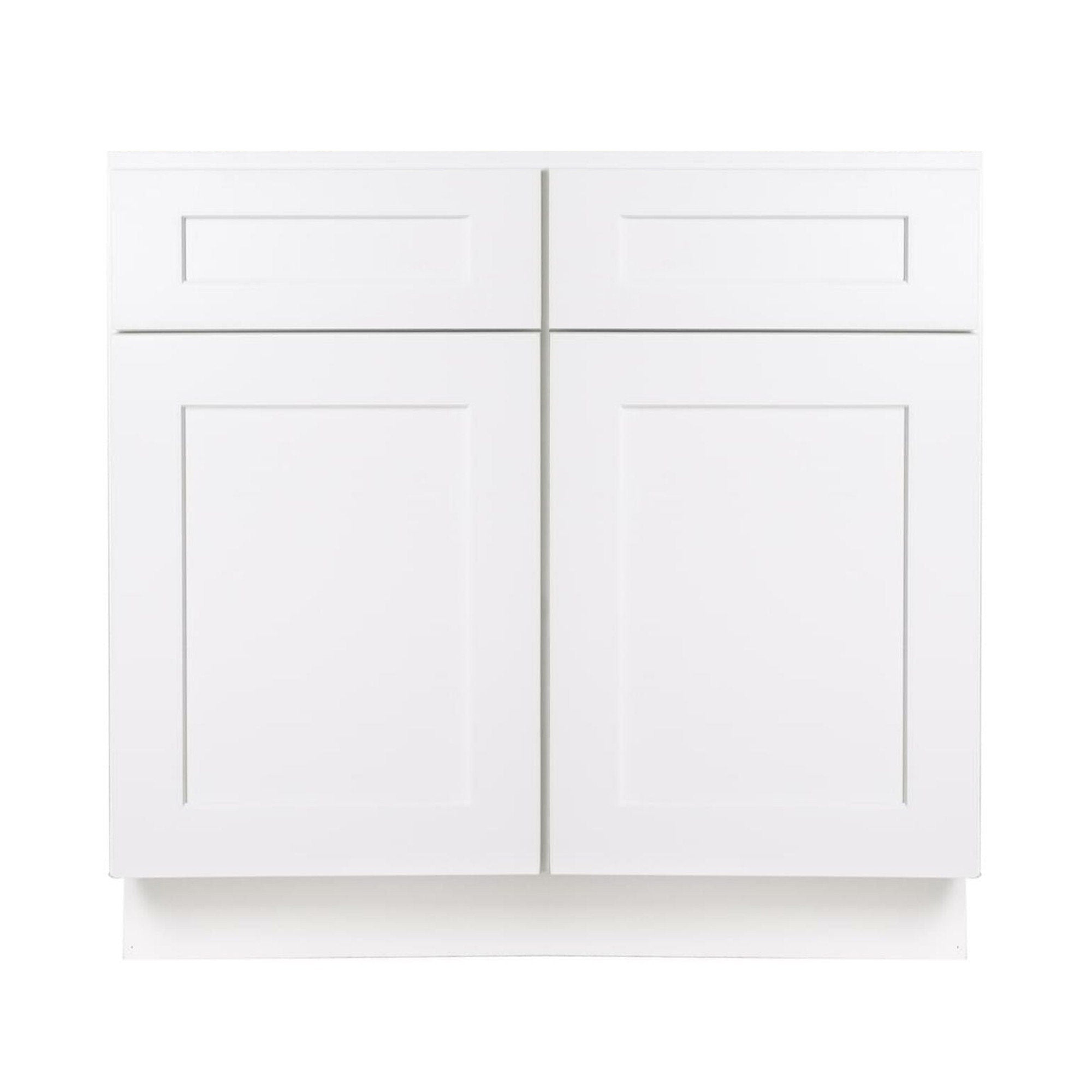 30 Inch White Shaker Single Sink Bathroom Vanity