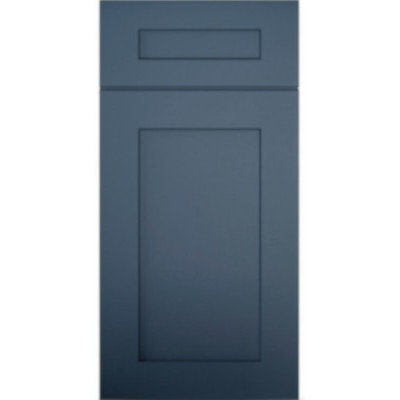 60 Inch Navy Blue Shaker Double Sink Bathroom Vanity with Drawers