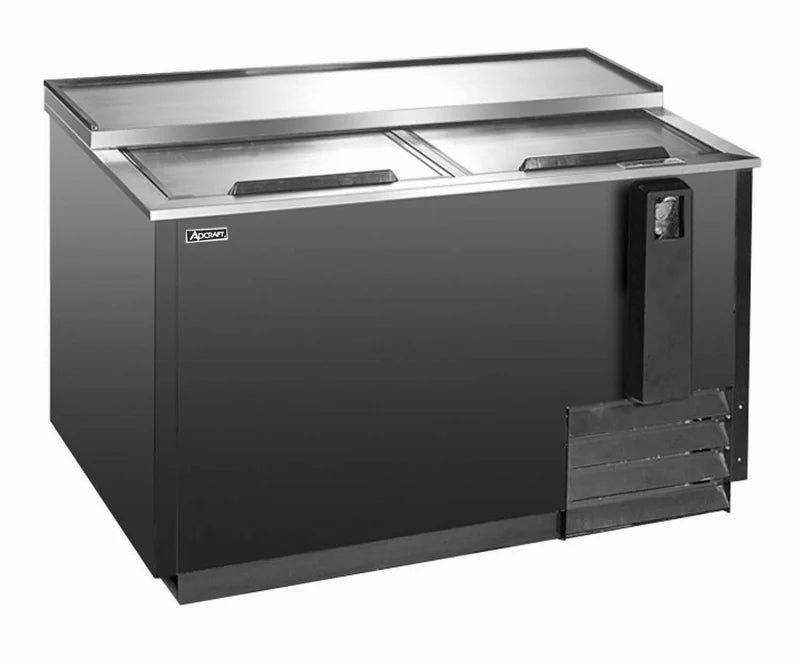 U-Star Bottle Cooler, 65"W, 19 cu ft, 2 Door, in Black