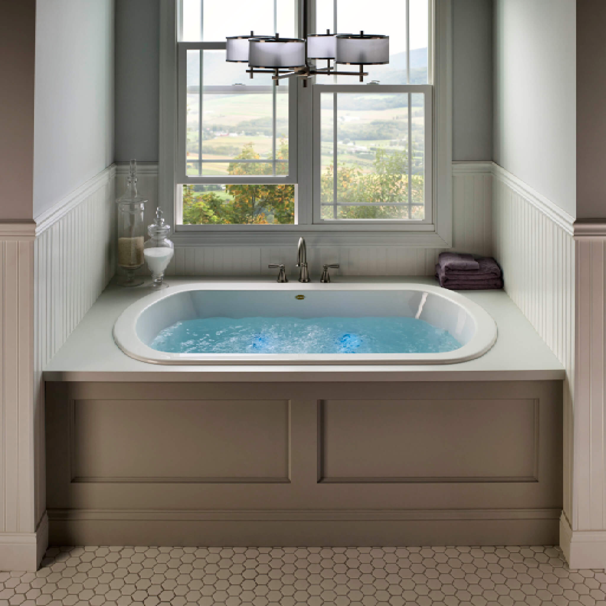 Jacuzzi Duetta 72" Premium Undermount Air Tub With J4 Luxury Control System [JDUE7242ACR4CXW/Y] (SAK65178)