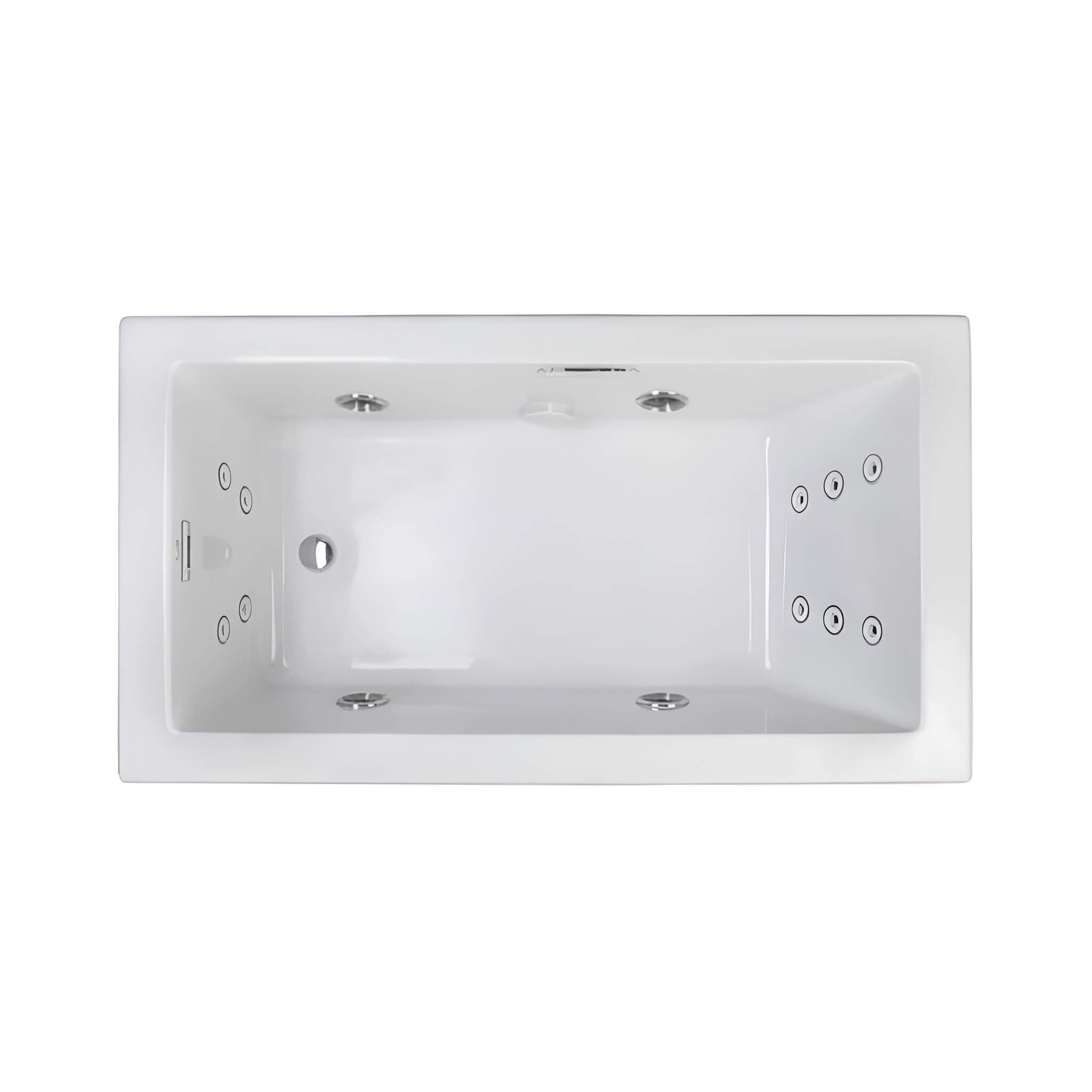 Jacuzzi Elara 72" Rectangle Whirlpool Bathtub With Left Drain [JELA7236WLR2HX] (SAK61507)