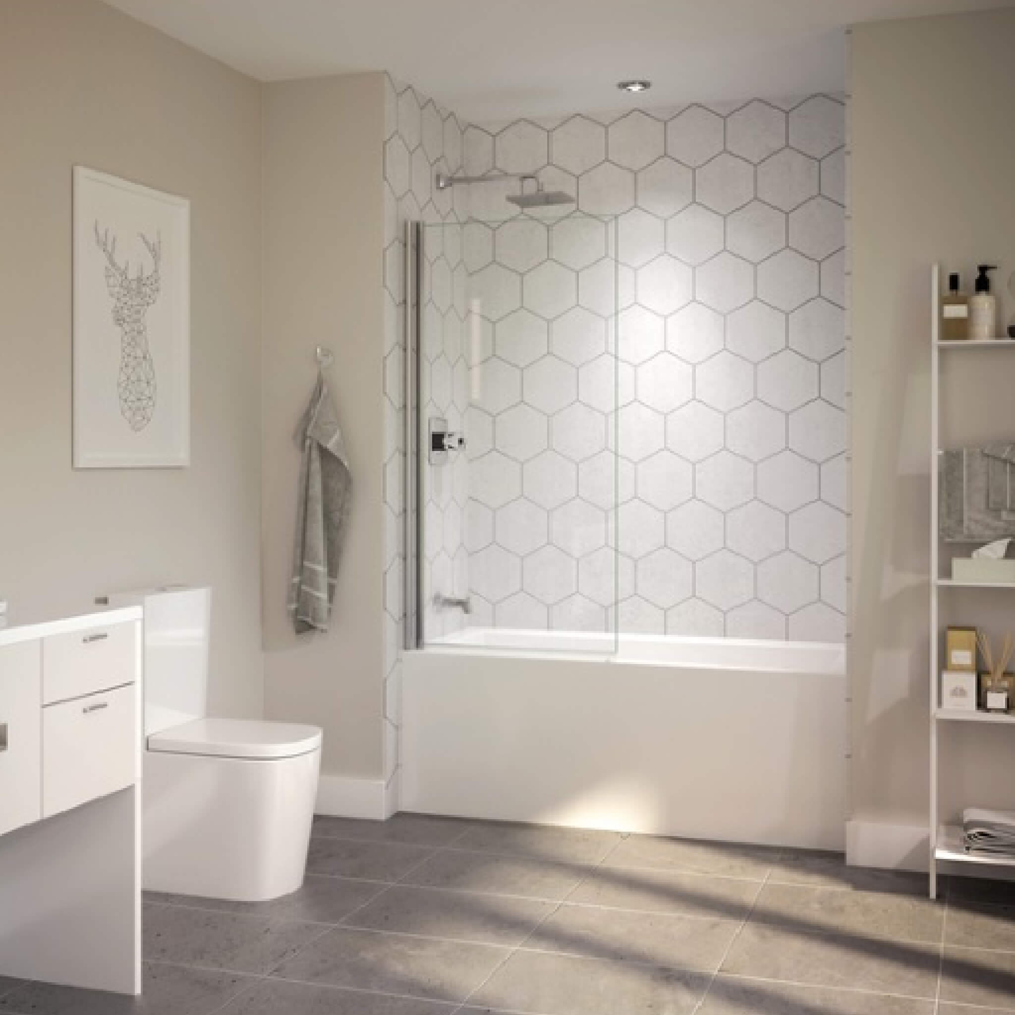 Jacuzzi Linea 60" Rectangle Whirlpool Bathtub [JLNS6030WRL2HXWW/WC] (SAK84031)