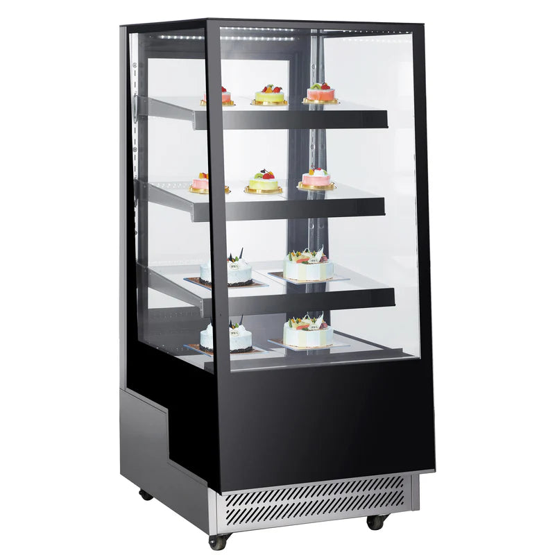 Black Diamond Single Glass Door Display Refrigerator, 12 cu ft, in Black