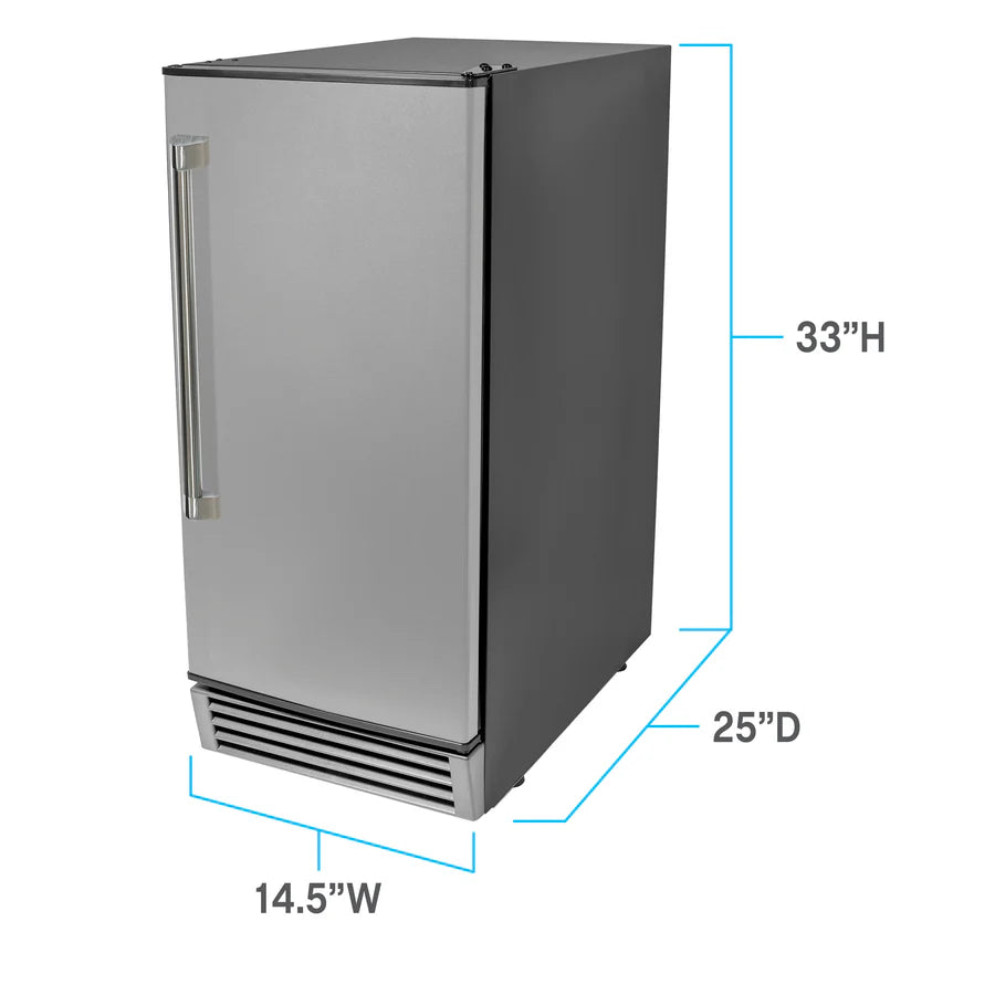 Avanti ELITE Built-in or Freestanding Ice Maker, 15"