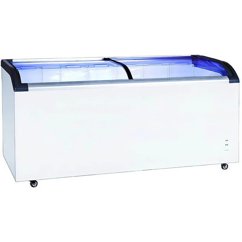 Black Diamond Chest Freezer, Two Glass Doors, 19.2 cu ft, in White
