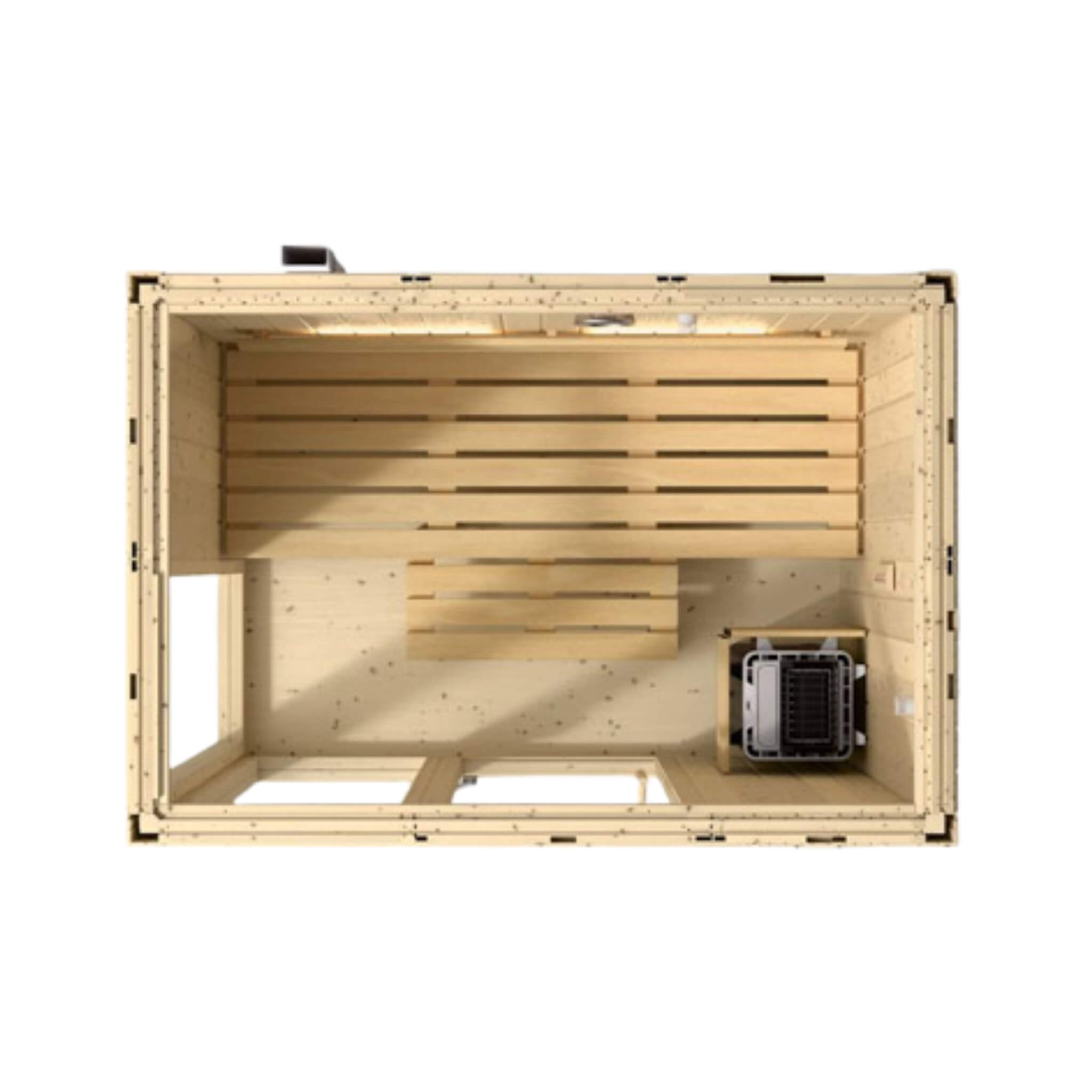 Kohler C1 Luxury Indoor Scandinavian Spruce Home Sauna Kit (SAK60418)