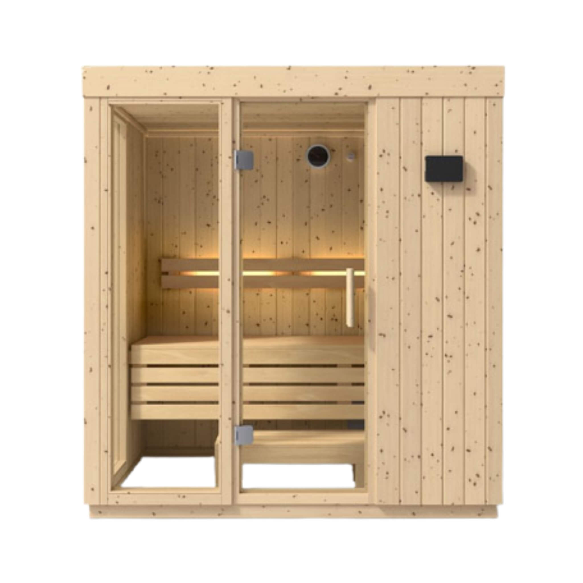 Kohler C1 Luxury Indoor Scandinavian Spruce Home Sauna Kit (SAK60418)