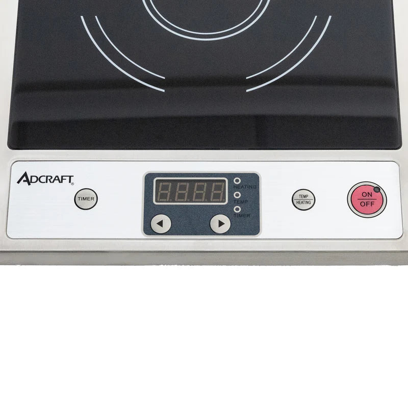 Adcraft Drop-In Induction Cooker, in Silver/Black