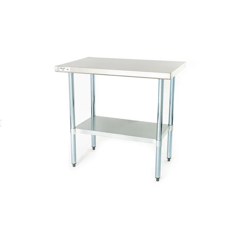 Adcraft Stainless Steel Work Table, 24" x 36" x 35"