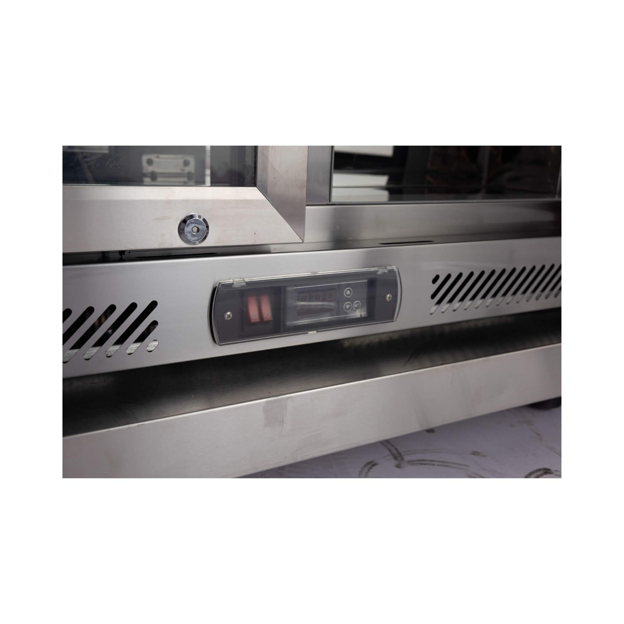 Large Black Stainless Steel Single-Door Fridge For Outdoor Kitchen Islands (SAK15296)