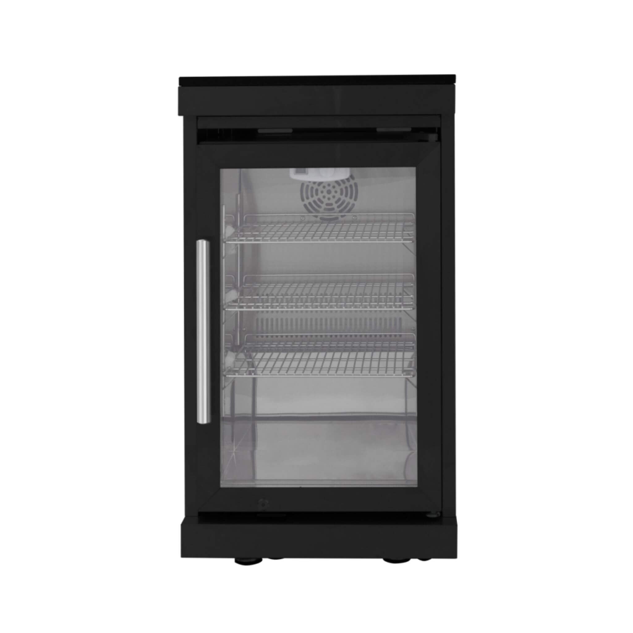 Large Black Stainless Steel Single-Door Fridge For Outdoor Kitchen Islands (SAK15296)