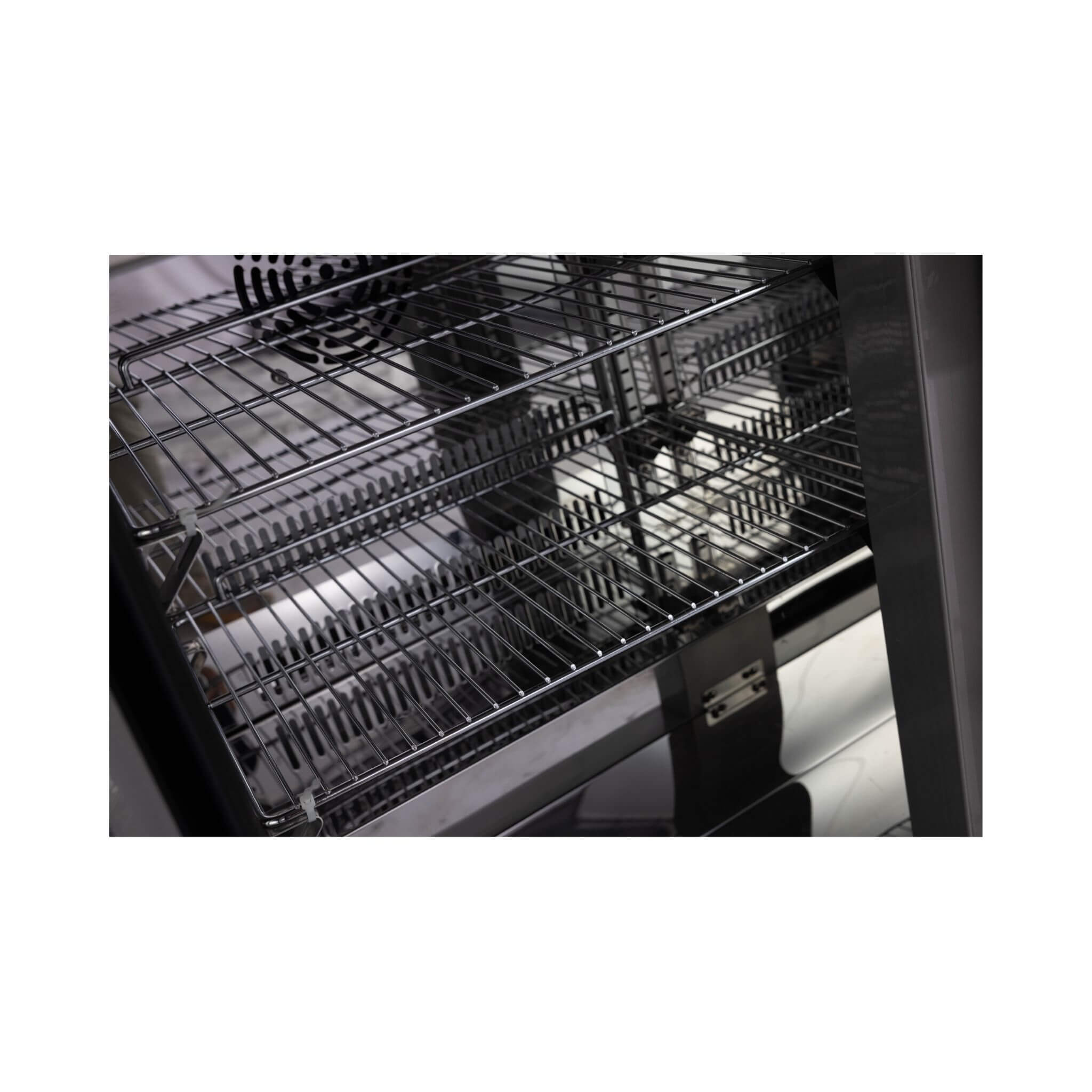 Large Black Stainless Steel Single-Door Fridge For Outdoor Kitchen Islands (SAK15296)