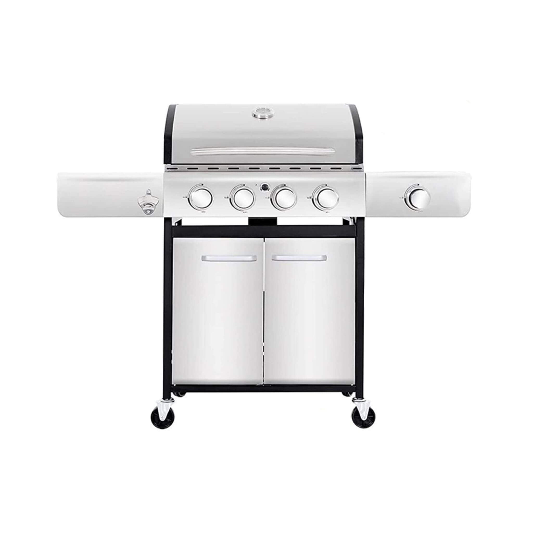 Large Outdoor 42K BTU BBQ Stainless Steel Propane Gas Grill With 4 Burners (SAK61283)