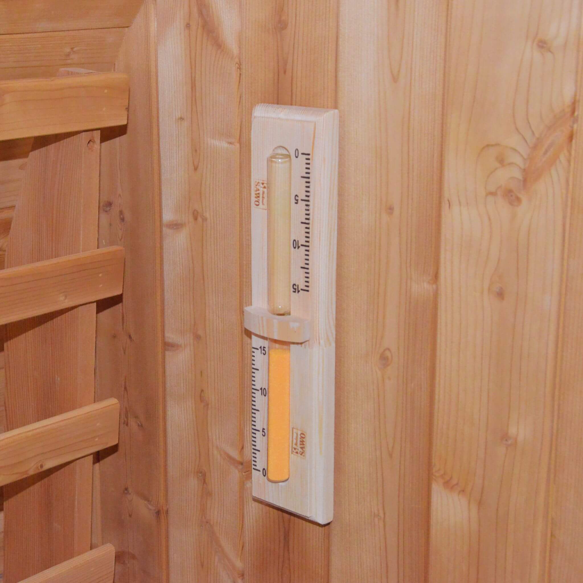 Thermora Large Premium American White Oak Outdoor Wooden Barrel Sauna With 4.5KW Sauna Heater (SAK45968)