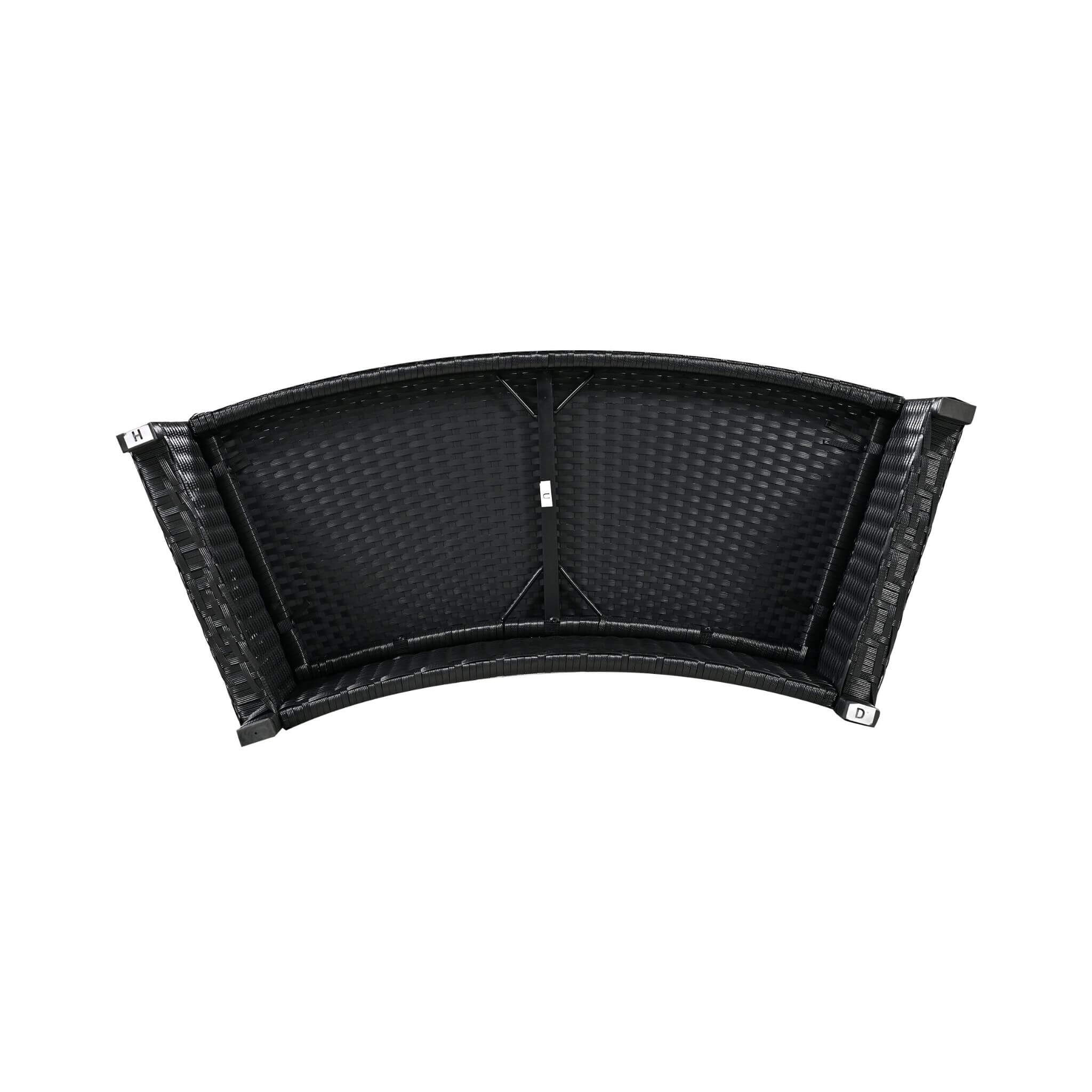 Alora Large Premium Surround Spa Patio Rattan Sofa Set With Storage Compartments And Cushions (SAK75629)