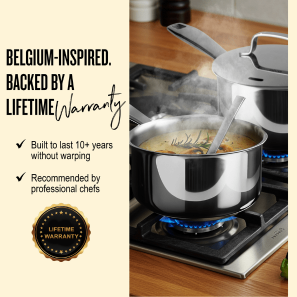 Maestro Saucepan with Lid — 1.7 QT. Stainless