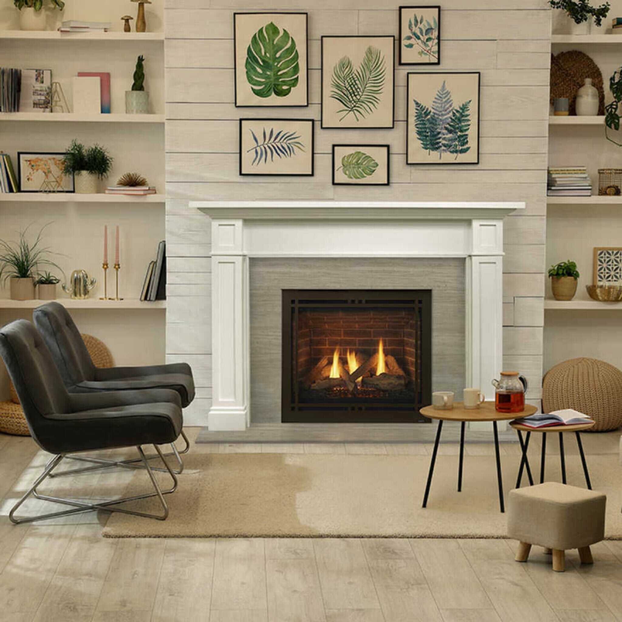 Majestic Quartz 36" Platinum Direct Vent Fireplace [QUARTZPLA36IN/IL] (SAK03613)