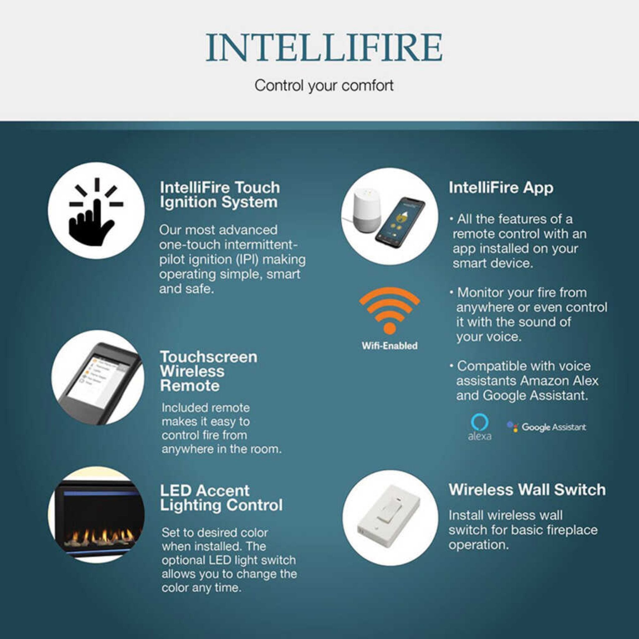 Majestic Jade 42" Direct Vent Fireplace [JADE42IL/IN-B] (SAK15926)