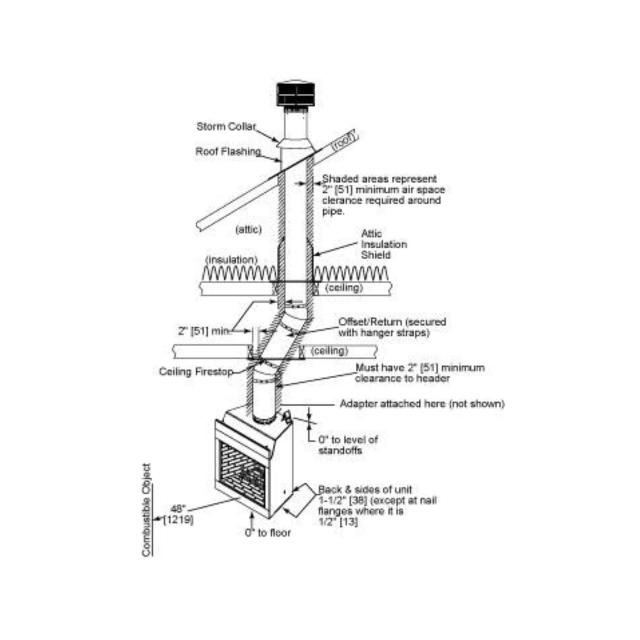 Majestic Biltmore Radiant 42" Open Wood Burning Fireplace [SB80] (SAK82415)