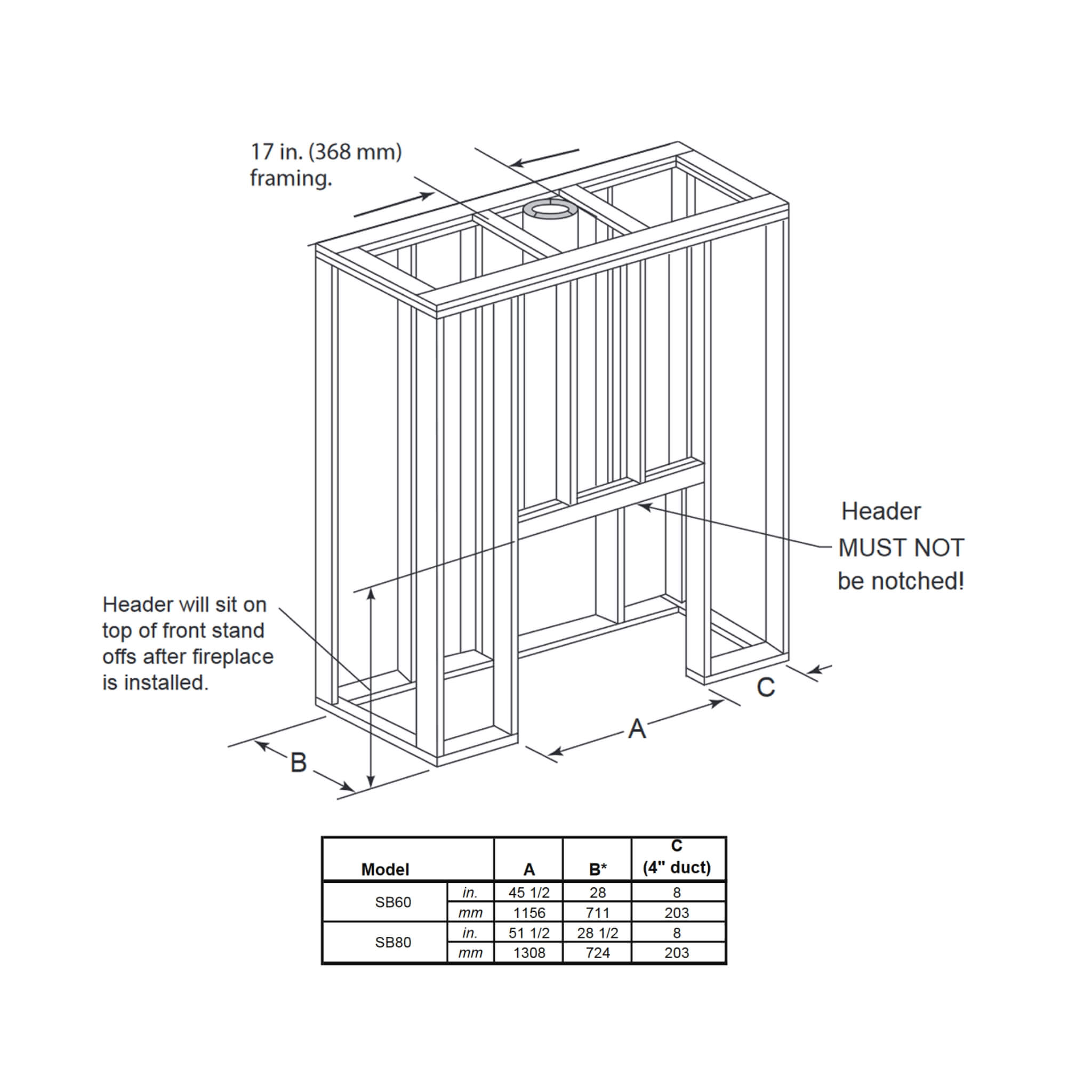 Majestic Biltmore Radiant 42" Open Wood Burning Fireplace [SB80] (SAK82415)