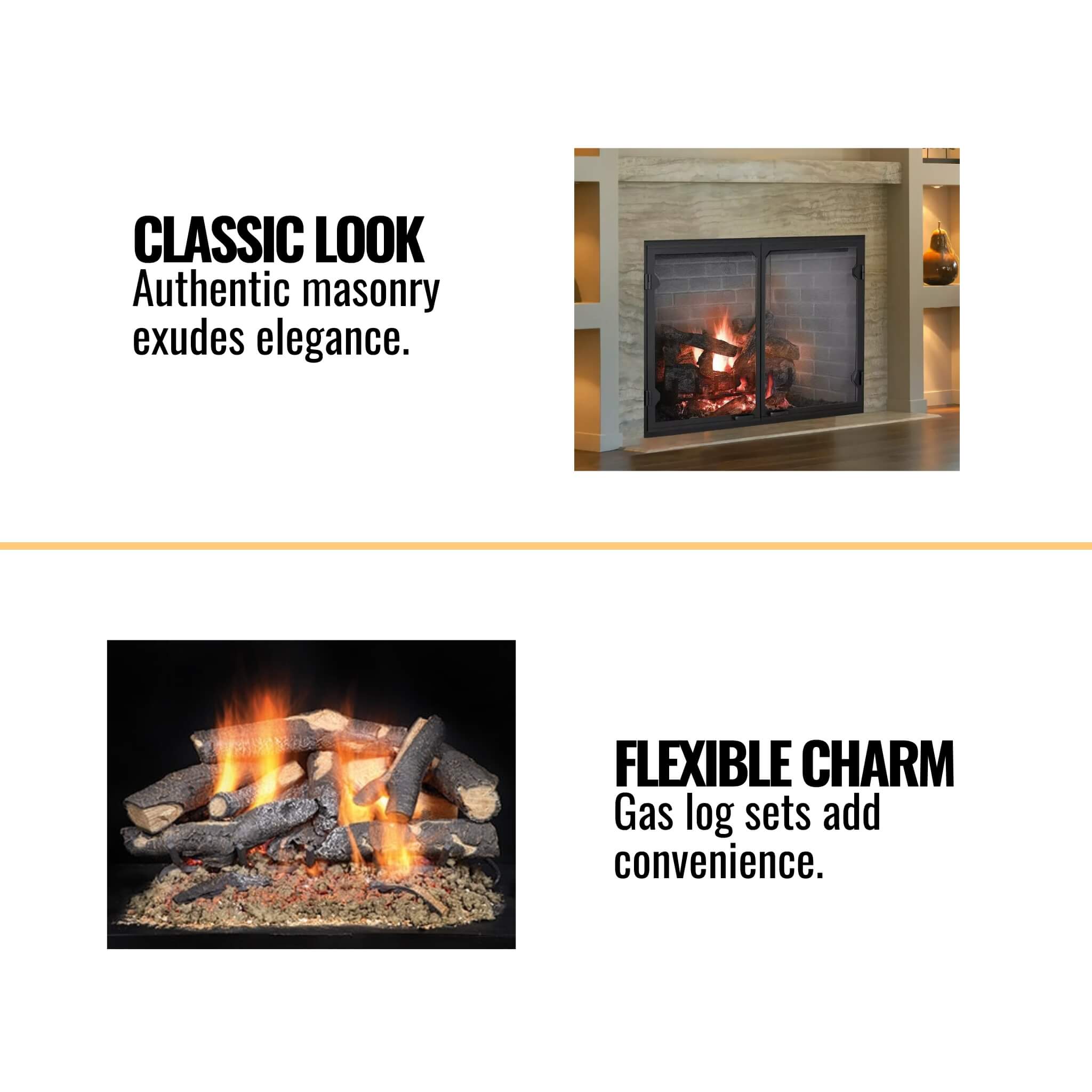 Majestic Biltmore Radiant 42" Open Wood Burning Fireplace [SB80] (SAK82415)