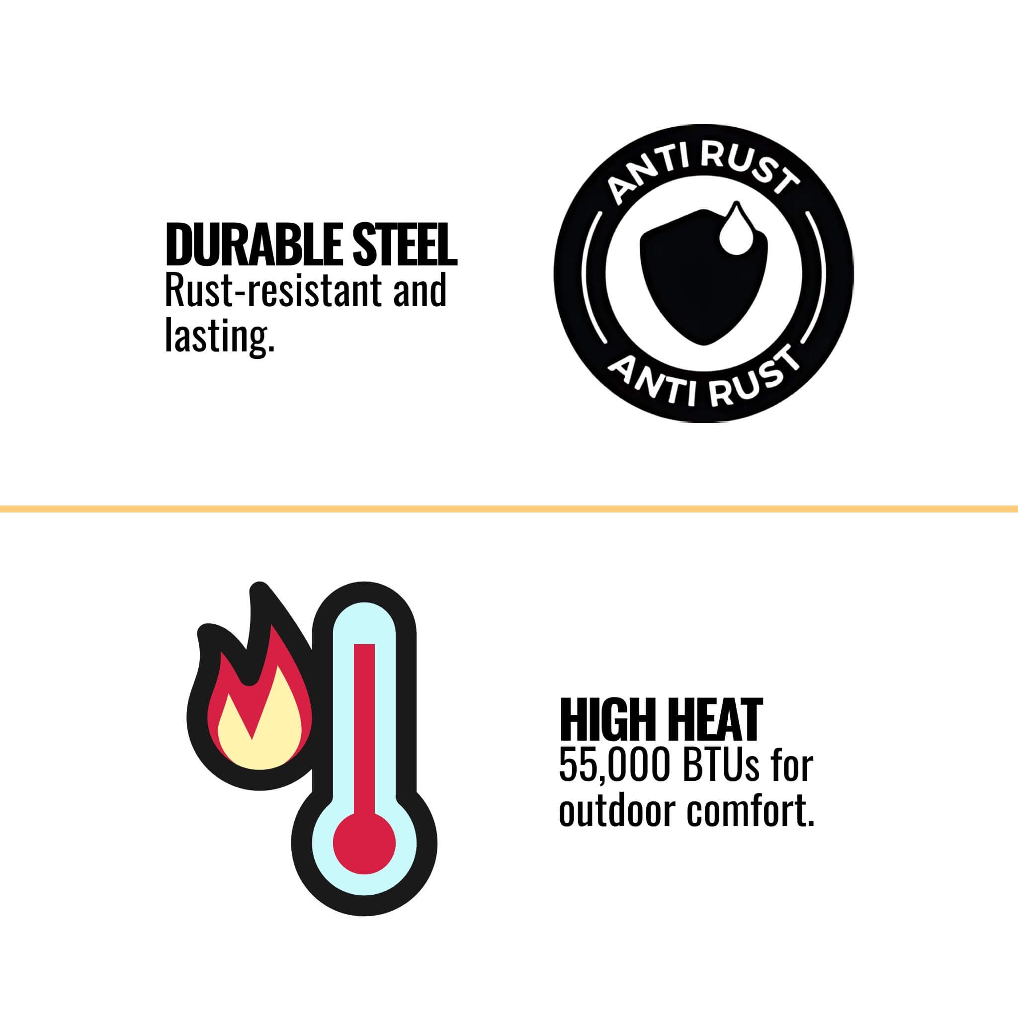 Majestic Courtyard 55K BTU 36" Traditional Outdoor Gas Fireplace (No Refractory) [ODCOUG-36NR] (SAK74218)