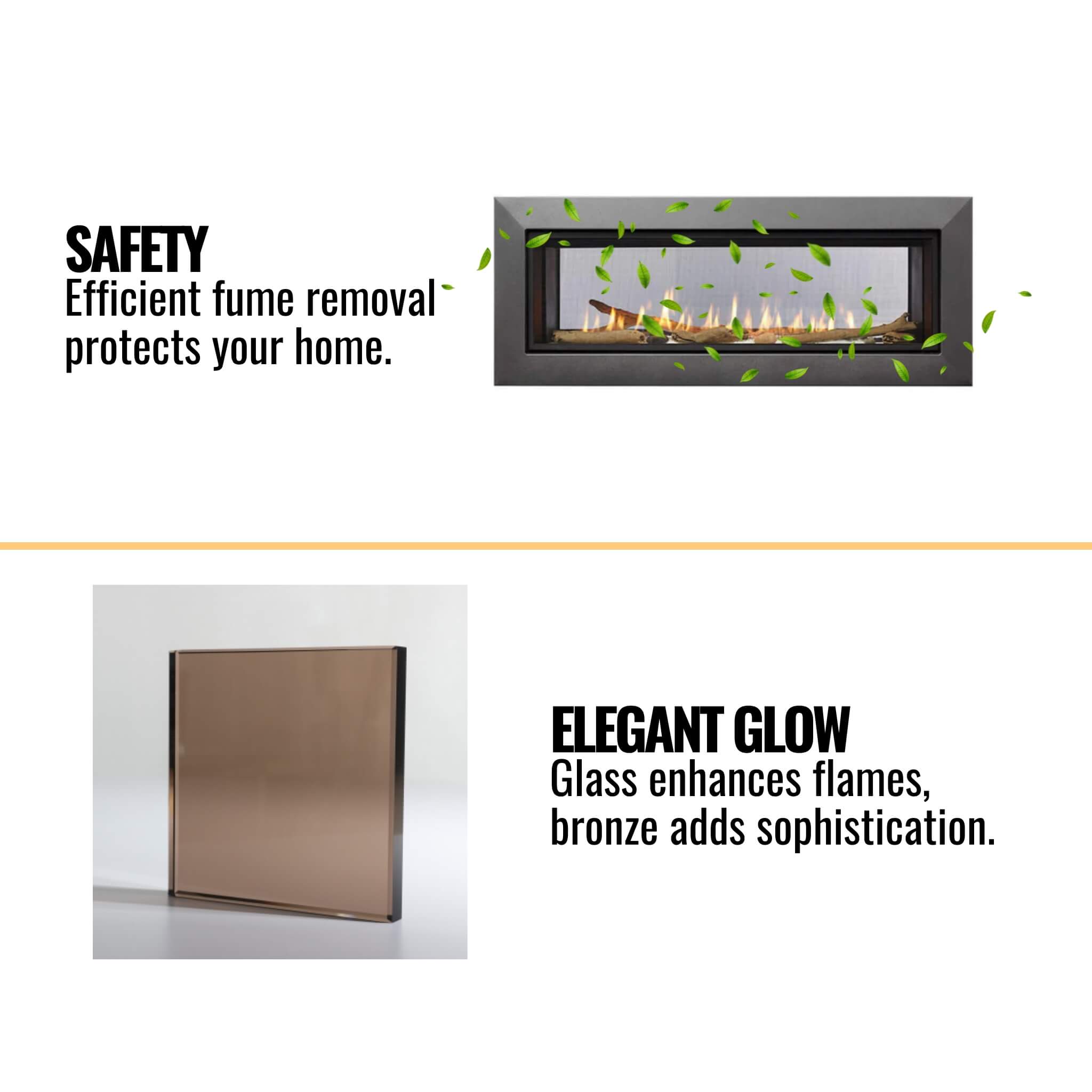 Majestic Echelon II 48" See-Through Direct Vent Fireplace [ECHEL48STIN-C] (SAK69284)