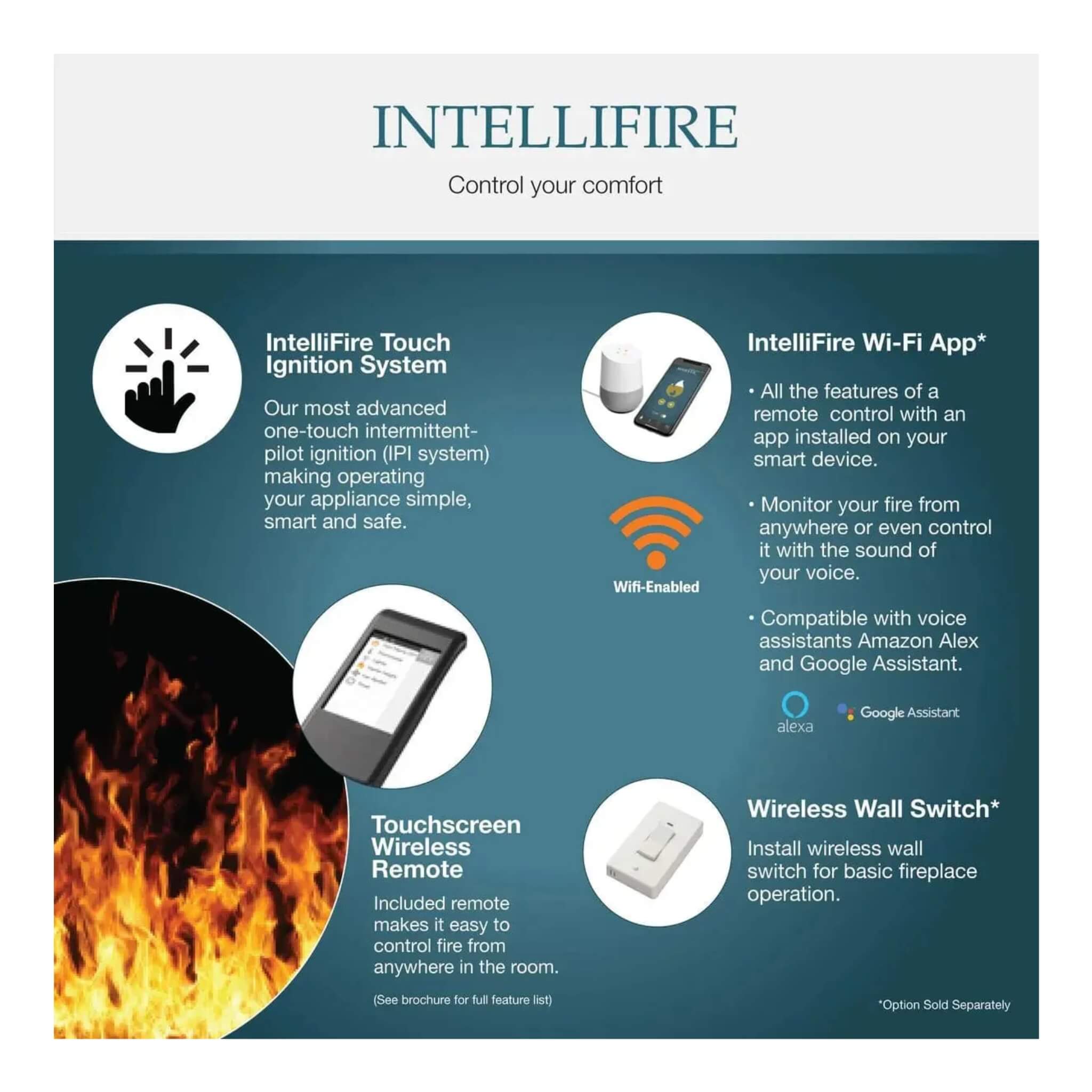 Majestic Echelon II 48" See-Through Direct Vent Fireplace [ECHEL48STIN-C] (SAK69284)