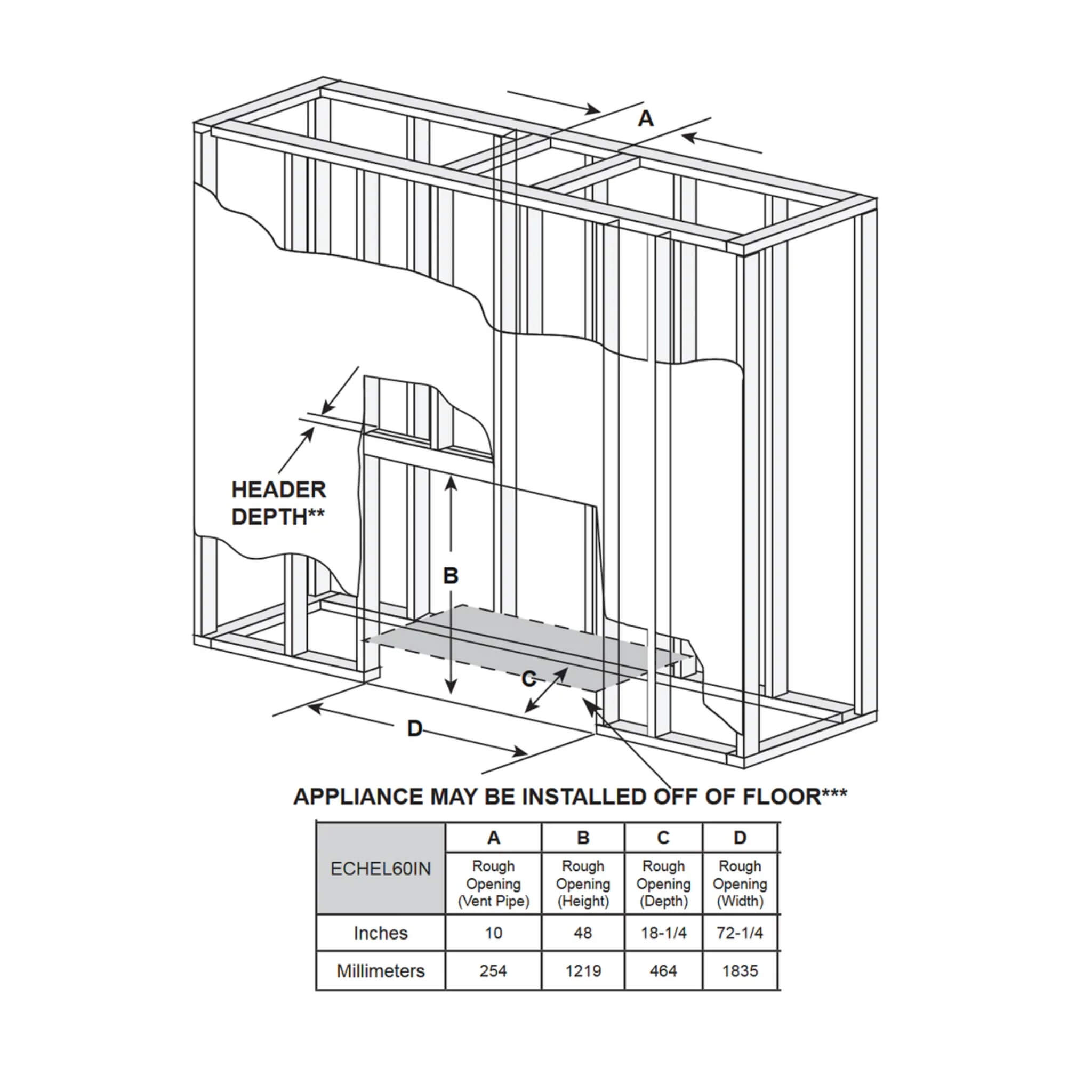 Majestic Echelon II 60" Linear Direct Vent Fireplace [ECHEL60IN-C] (SAK57214)