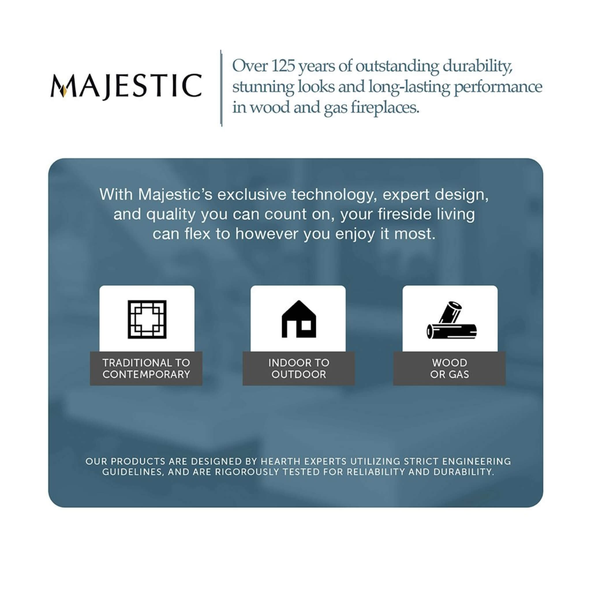 Majestic Echelon II 60" Linear Direct Vent Fireplace [ECHEL60IN-C] (SAK57214)