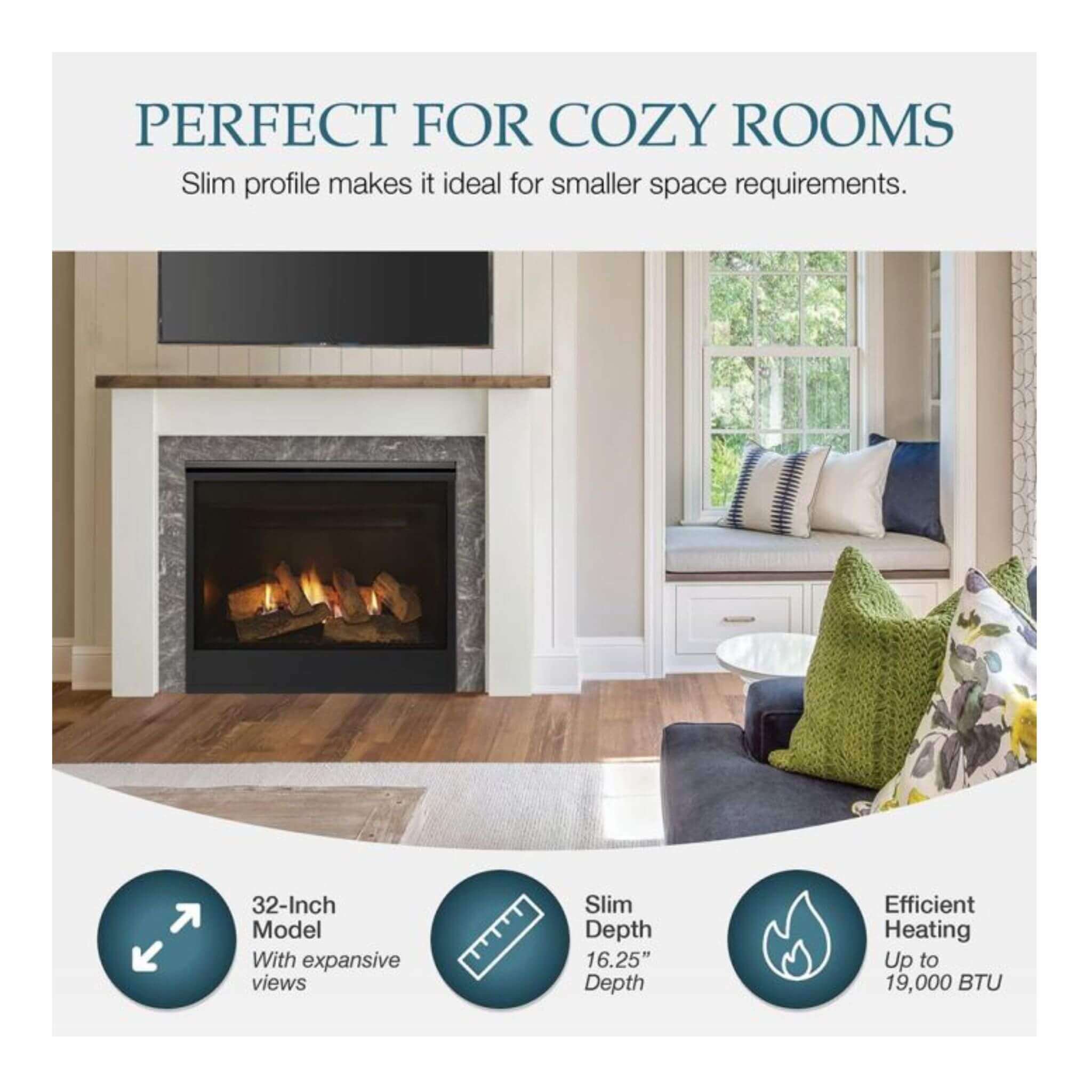 Majestic Mercury 32" Direct Vent Natural Gas Fireplace [MERC32IN] (SAK15031)