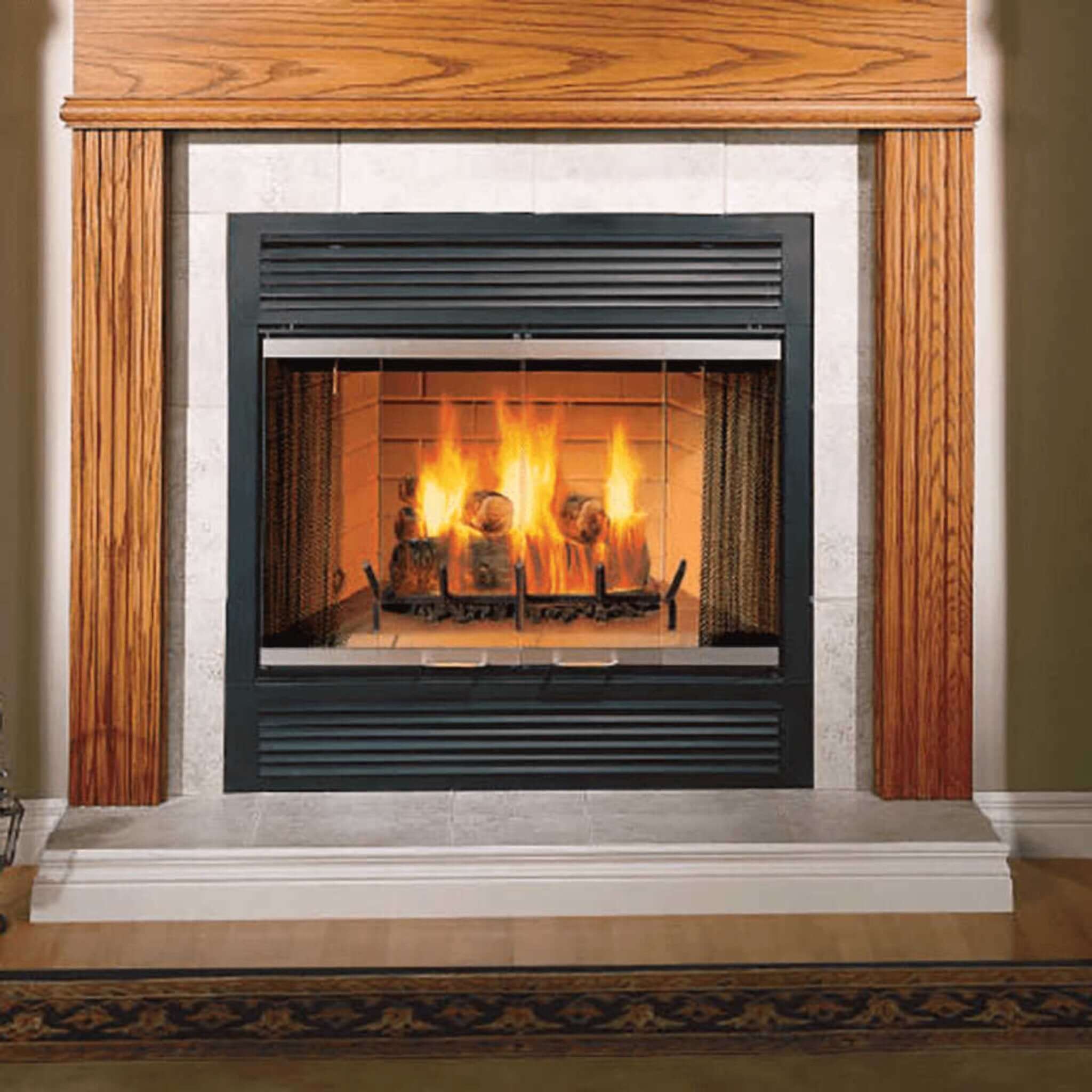 Majestic Sovereign 36" Black Wood Burning Fireplace [SA36R/C] (SAK61347)