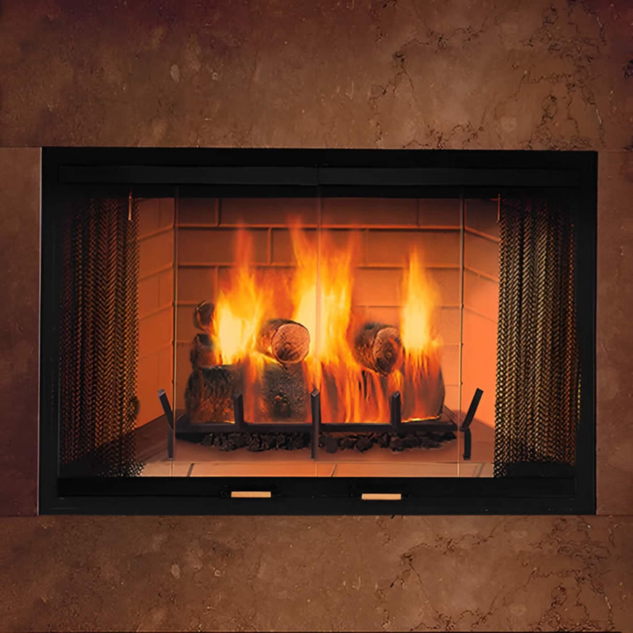 Majestic Sovereign 36" Black Wood Burning Fireplace [SA36R/C] (SAK61347)