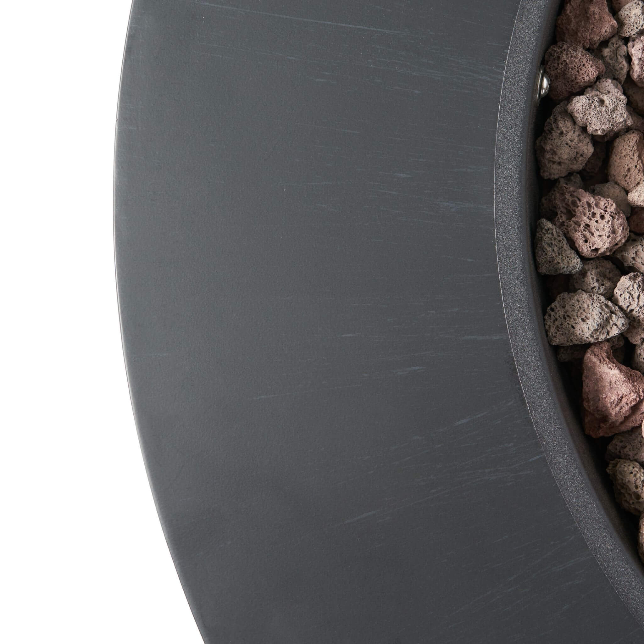 Alora Modern 32-Inch 40K BTU Round Iron Propane Fire Pit (SAK29102)