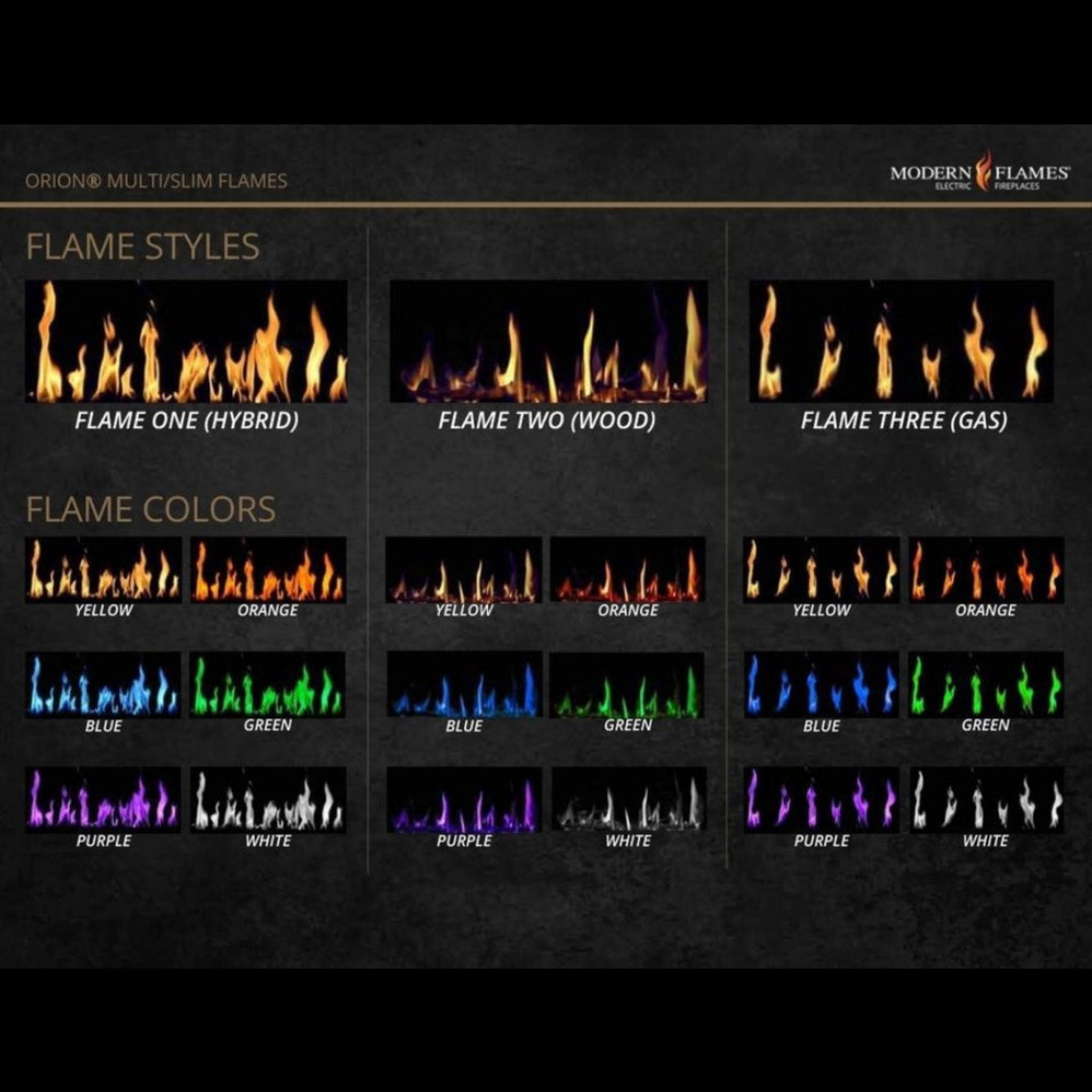 Modern Flames Orion Multi 76" Heliovision Built-In Electric Fireplace [OR76-MULTI] (SAK93726)