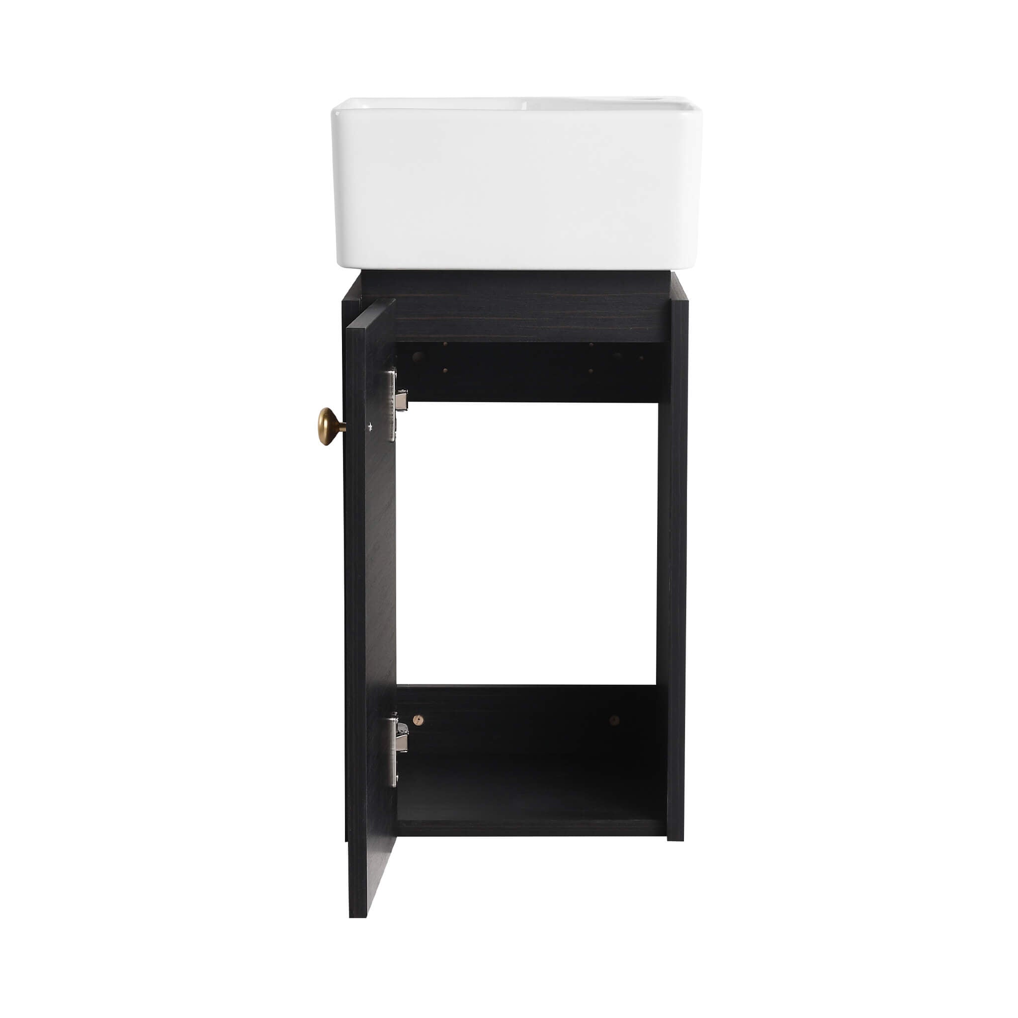 Nuvia Modern Wall-Mounted Bathroom Vanity With Ceramic Sink And Soft Close Door (SAK05214)