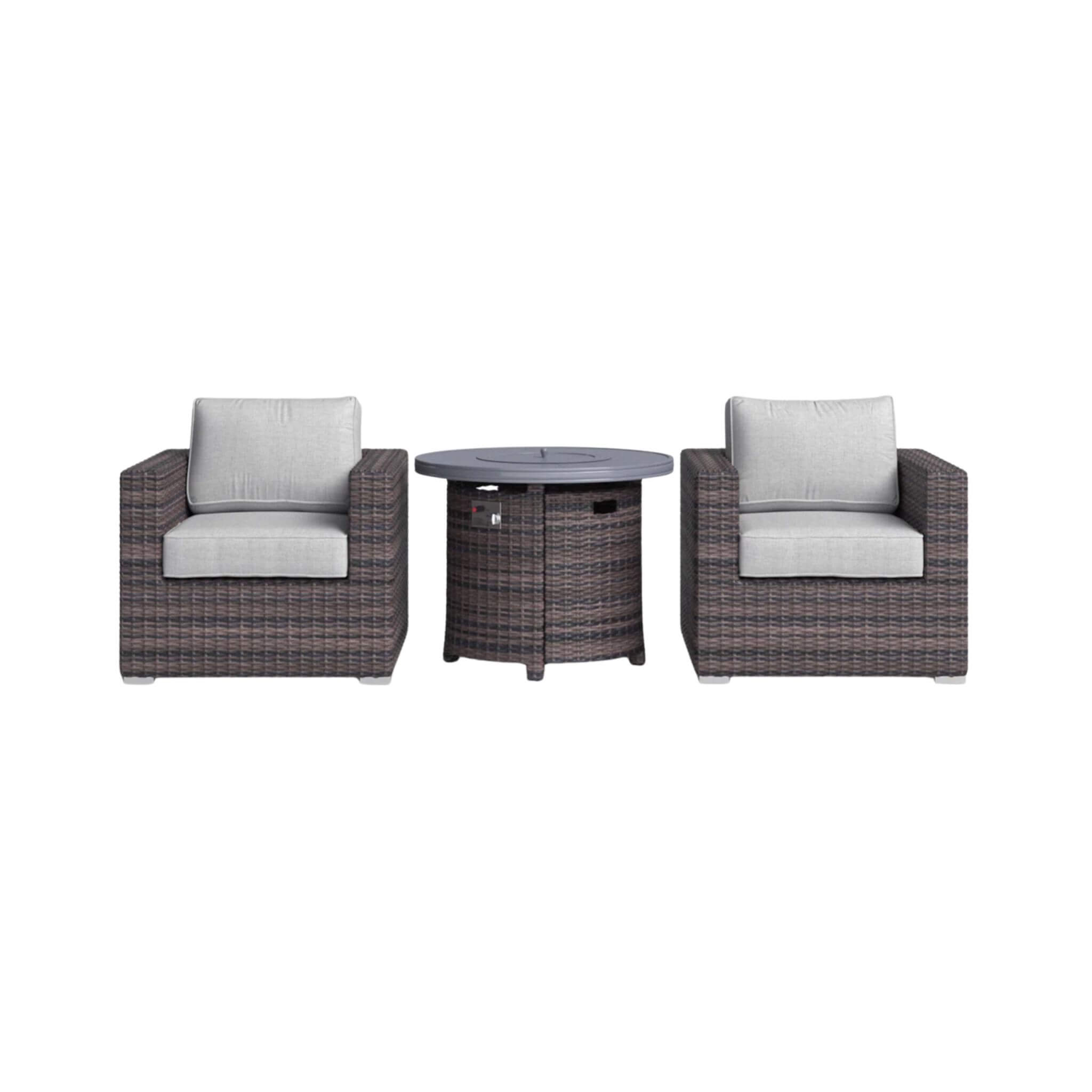 Alora 3-Piece Modular Rattan Patio Sofa Set With Weather-Resistant Cushions (SAK75321)
