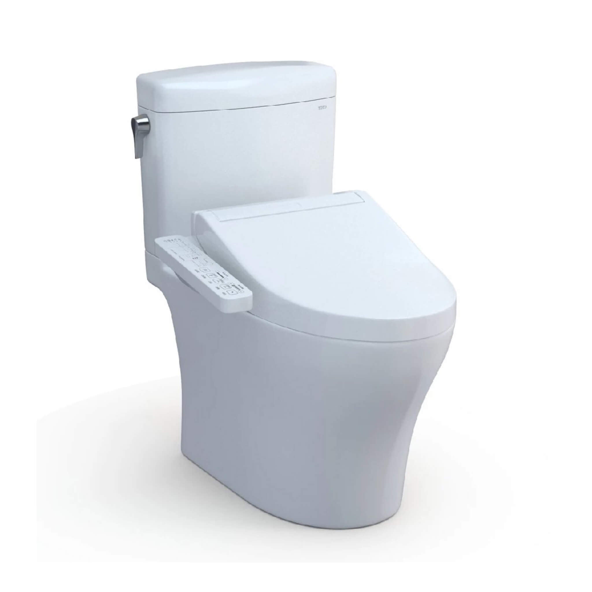 [MW4363074CEMFGN#01] TOTO Aquia IV Cube Elongated Dual Flush Toilet With Washlet C2 Bidet Seat And Left Hand Lever (SAK59713)