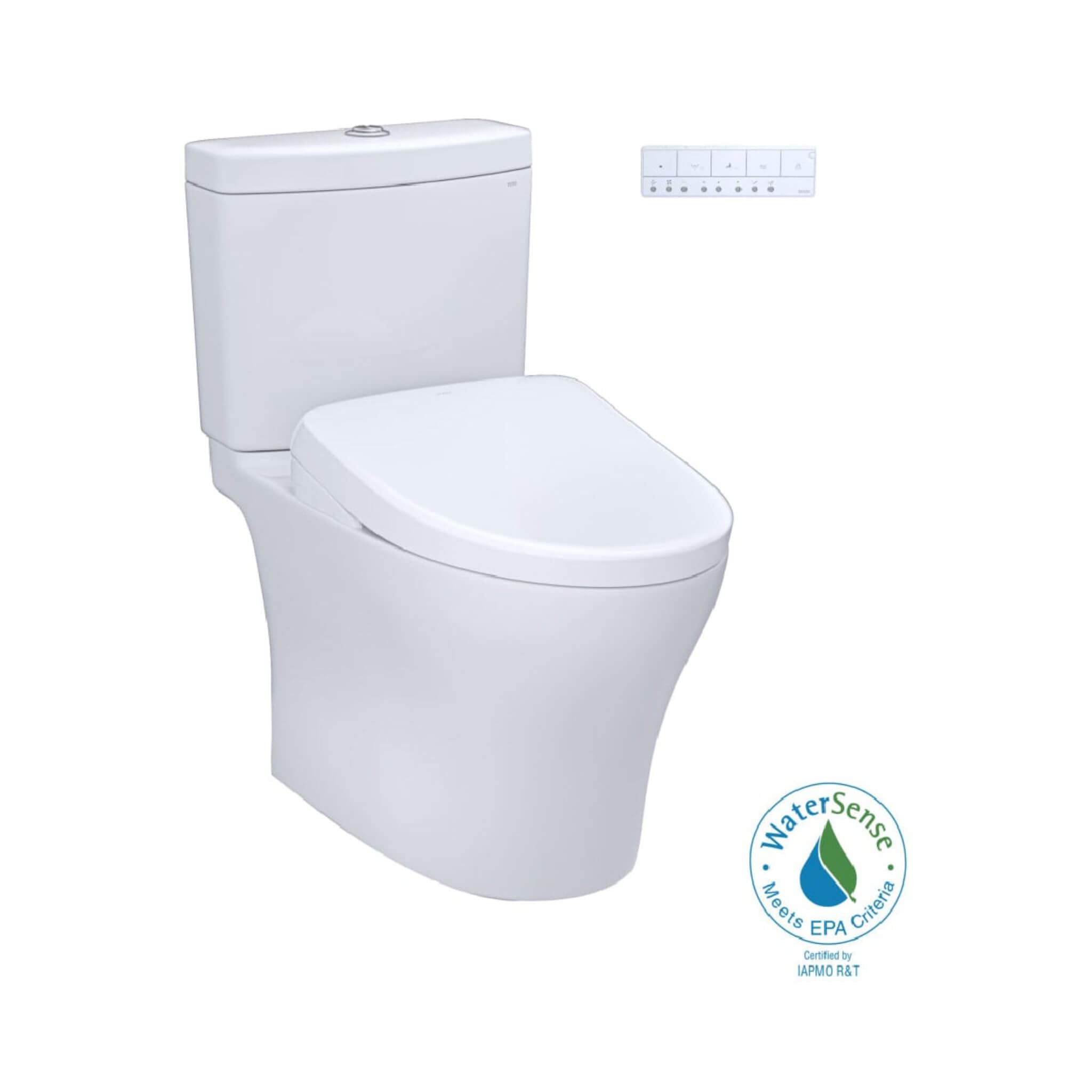 [MW4464736CEMFGN#01] TOTO Aquia IV Dual Flush Elongated Chair Height Toilet With Washlet S7A (SAK98062)