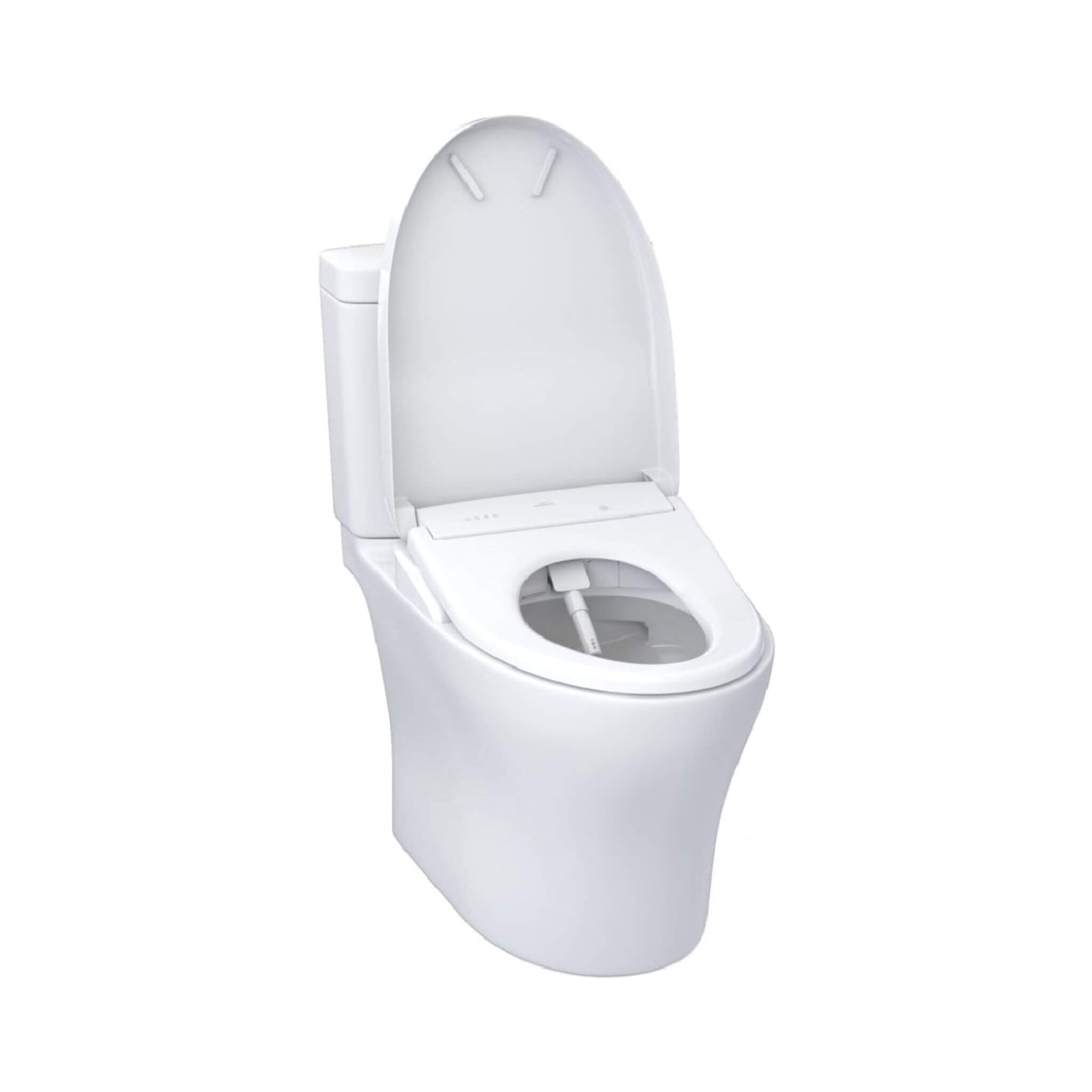[MW4464736CEMFGN#01] TOTO Aquia IV Dual Flush Elongated Chair Height Toilet With Washlet S7A (SAK98062)