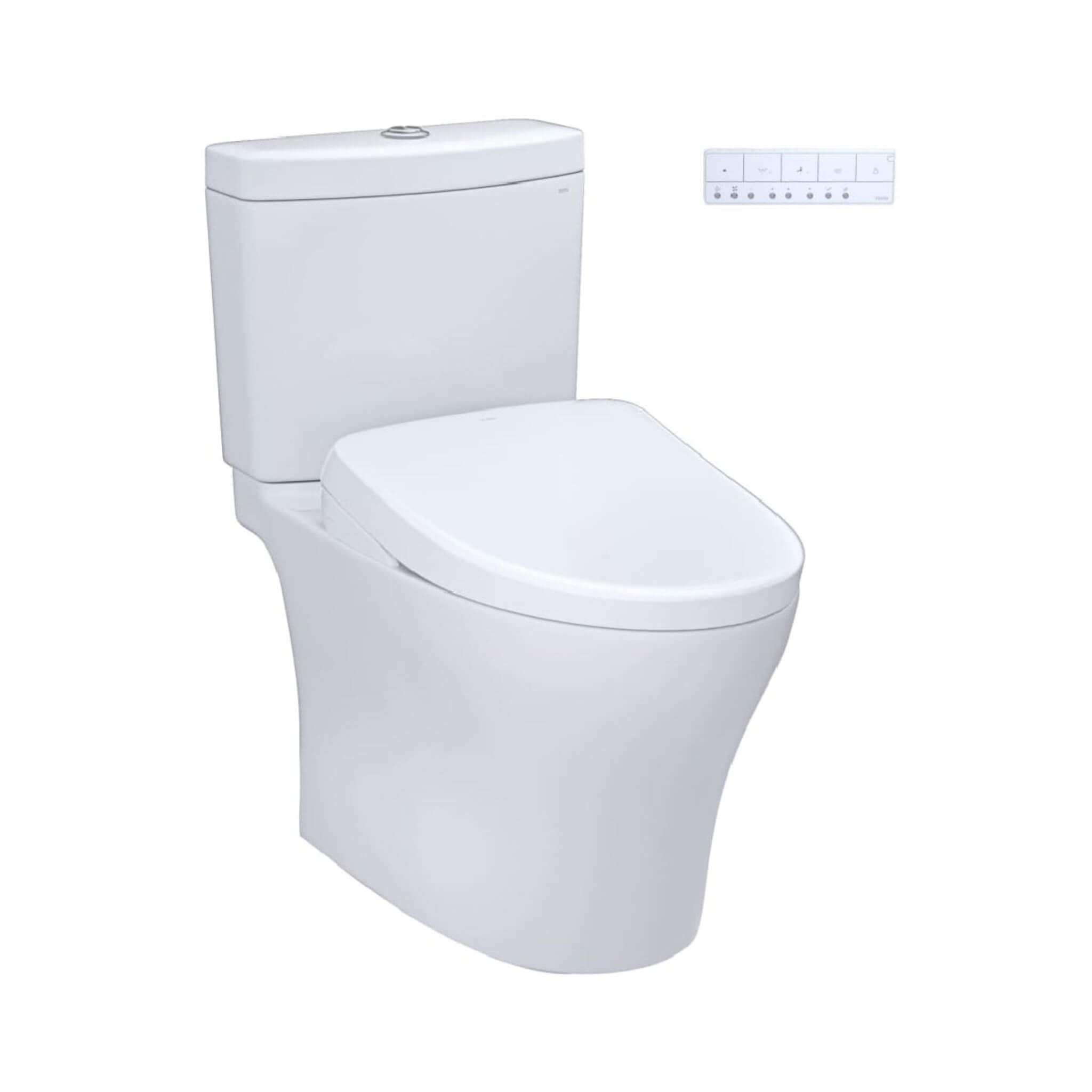 [MW4464736CEMFGN#01] TOTO Aquia IV Dual Flush Elongated Chair Height Toilet With Washlet S7A (SAK98062)